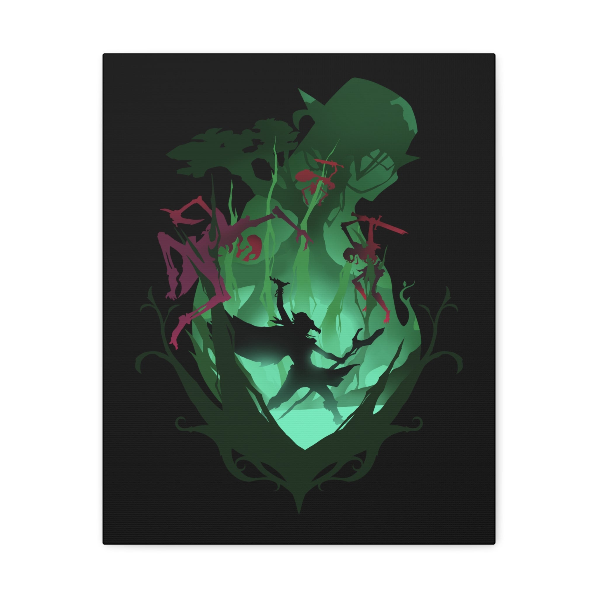 DRUID CLASS SILHOUETTE CANVAS GALLERY WRAPS