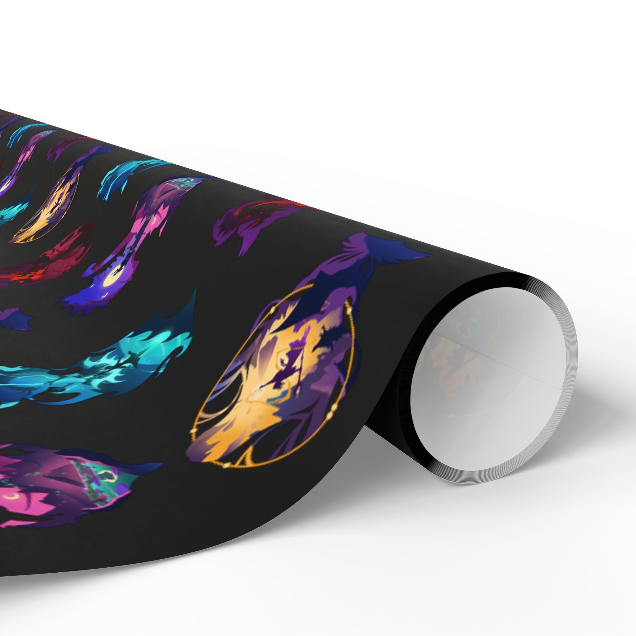 SPELLCASTER CLASS SILHOUETTE WRAPPING PAPER