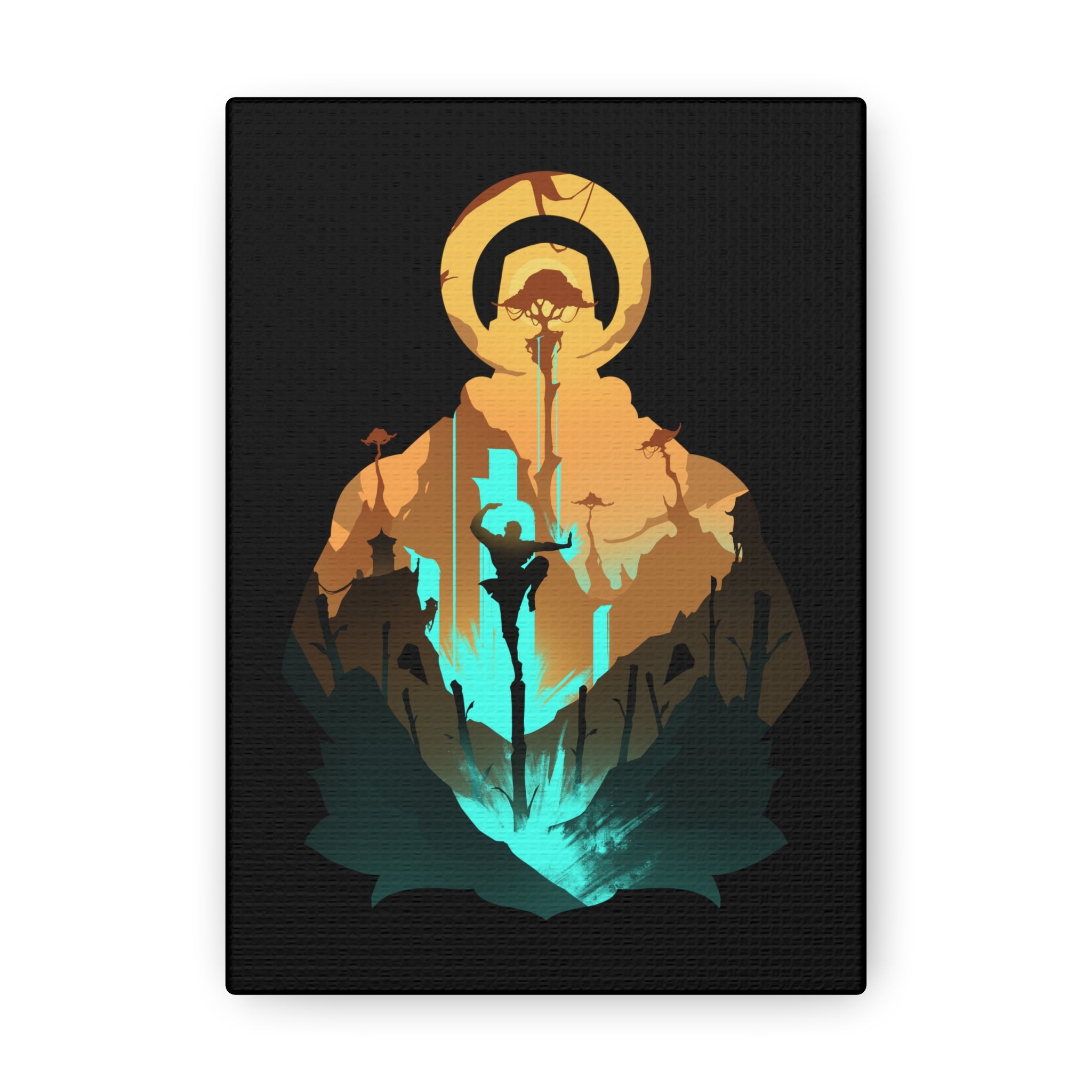 MONK CLASS SILHOUETTE CANVAS GALLERY WRAPS