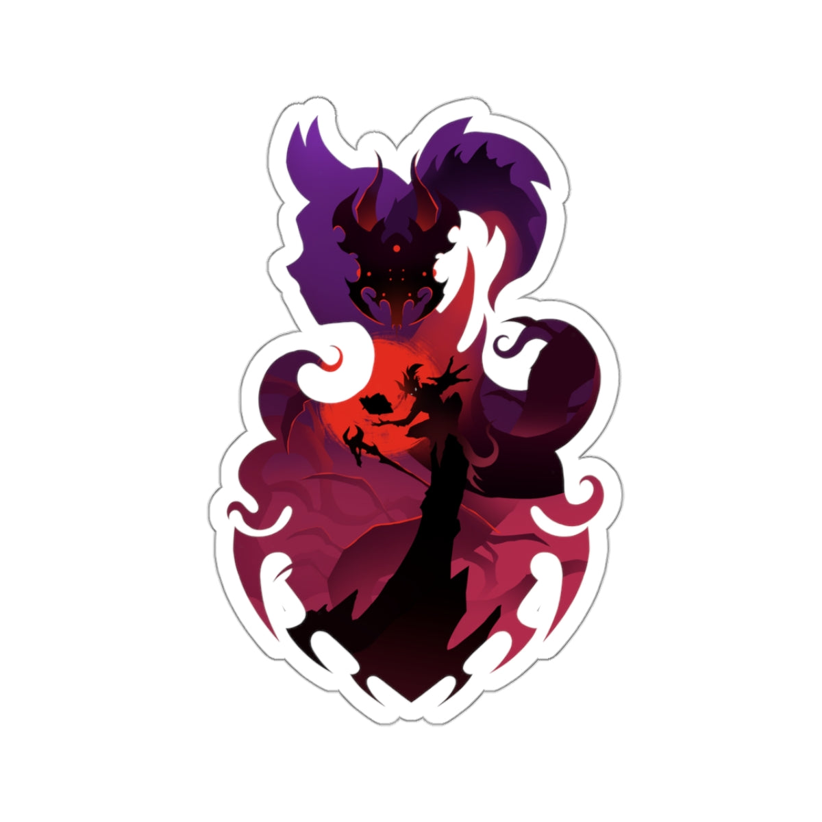 WARLOCK CLASS SILHOUETTE KISS-CUT STICKER