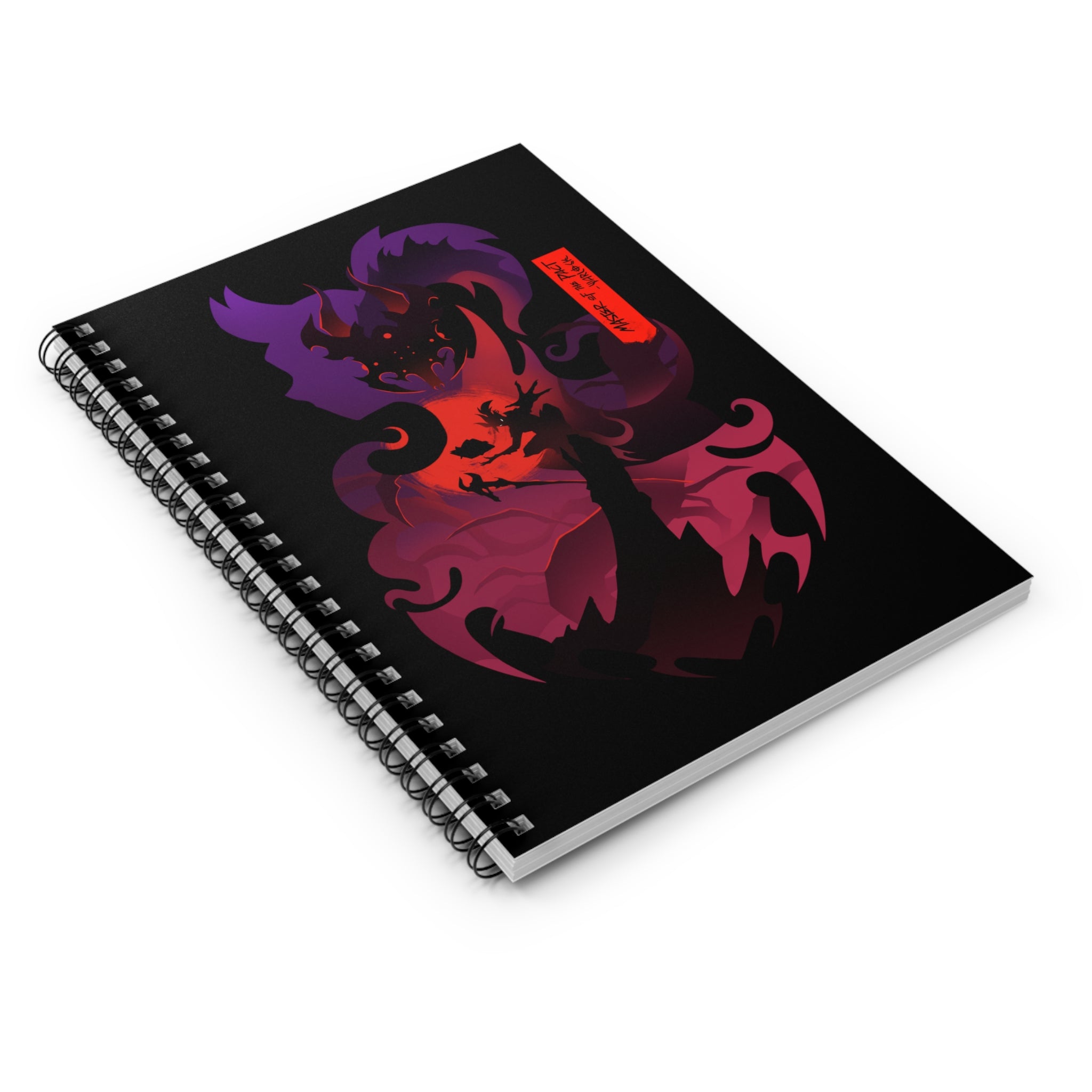 WARLOCK CLASS SILHOUETTE CAMPAIGN JOURNAL SPIRAL NOTEBOOK
