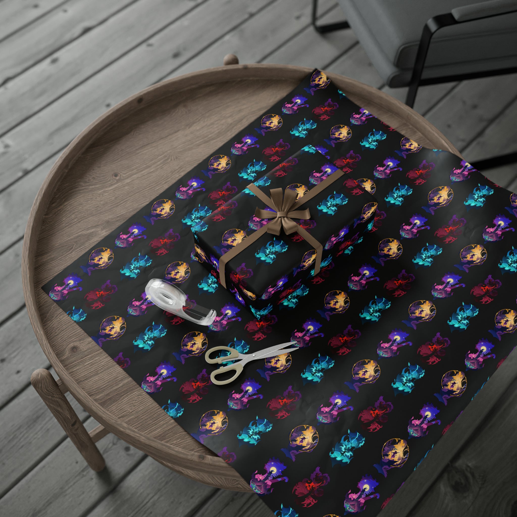 SPELLCASTER CLASS SILHOUETTE WRAPPING PAPER