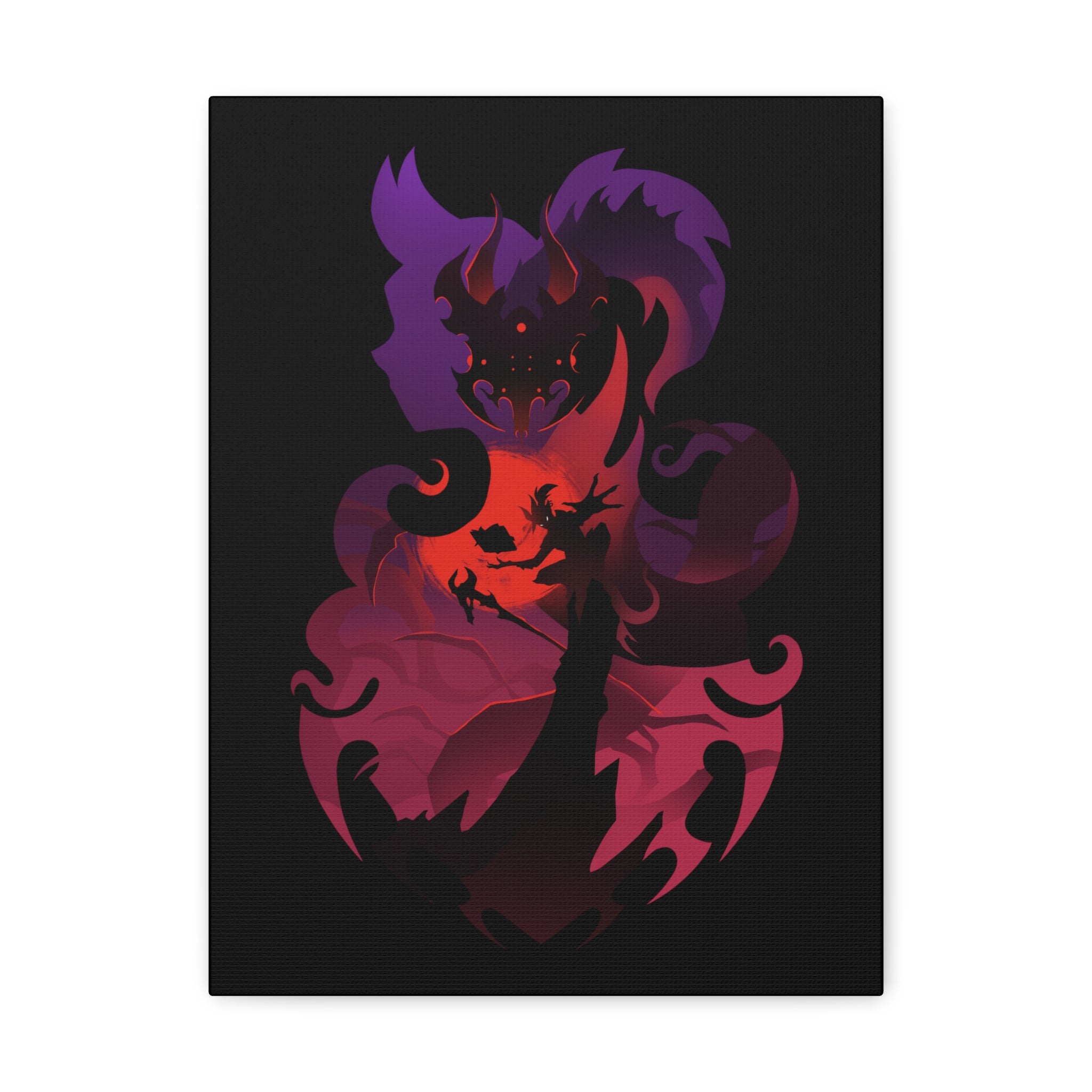 WARLOCK CLASS SILHOUETTE CANVAS GALLERY WRAPS