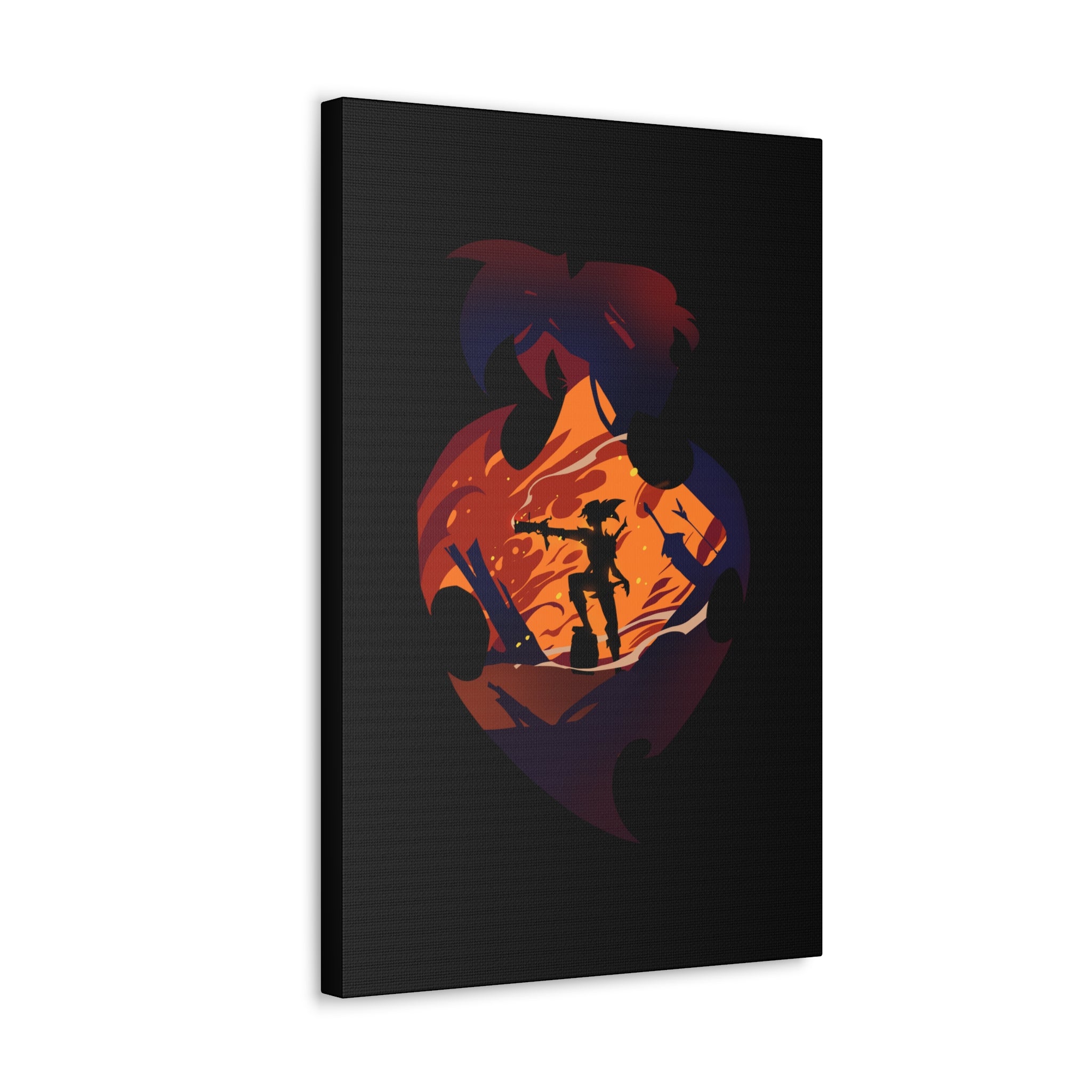FIGHTER CLASS SILHOUETTE CANVAS GALLERY WRAPS
