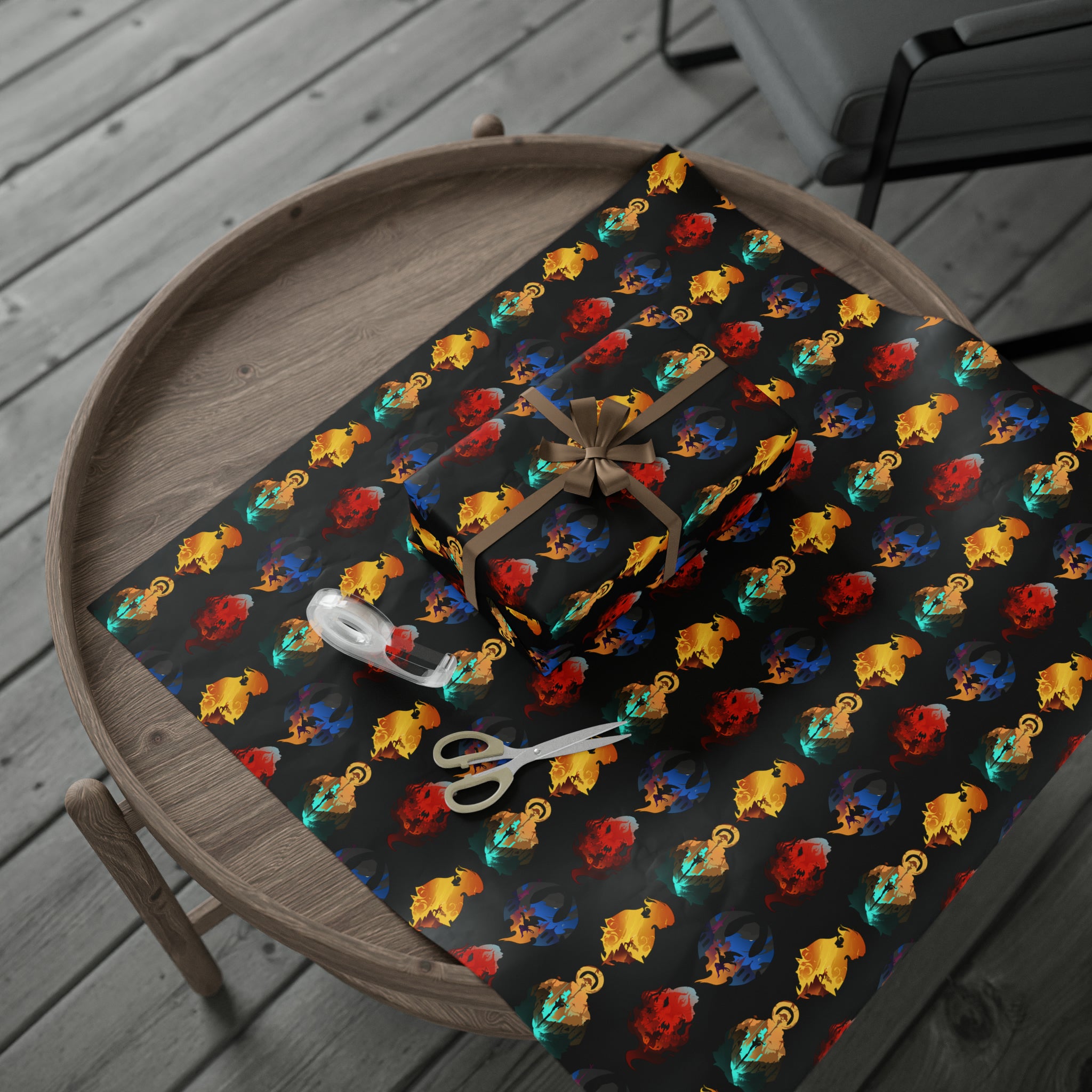 MELEE CLASS SILHOUETTE WRAPPING PAPER
