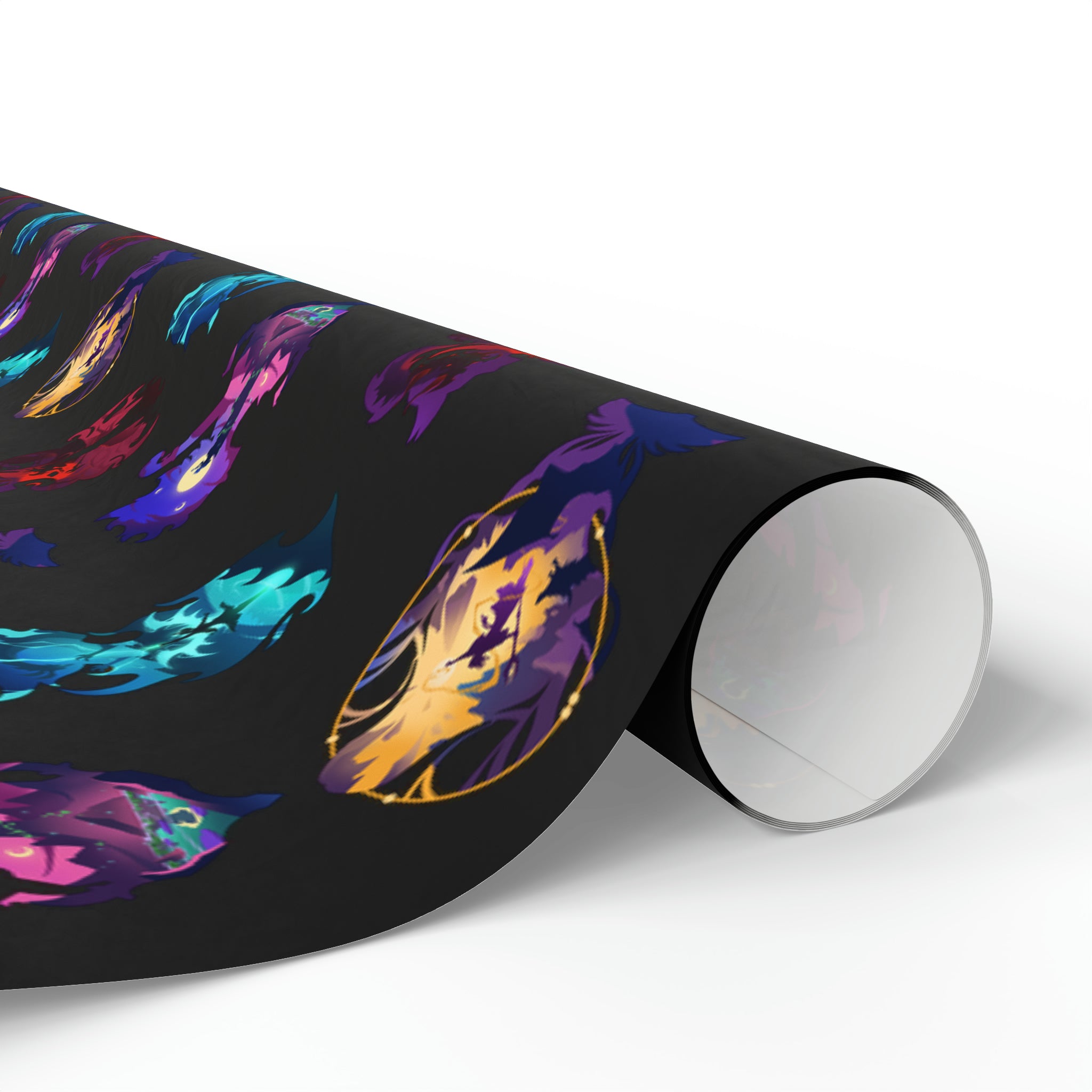 SPELLCASTER CLASS SILHOUETTE WRAPPING PAPER