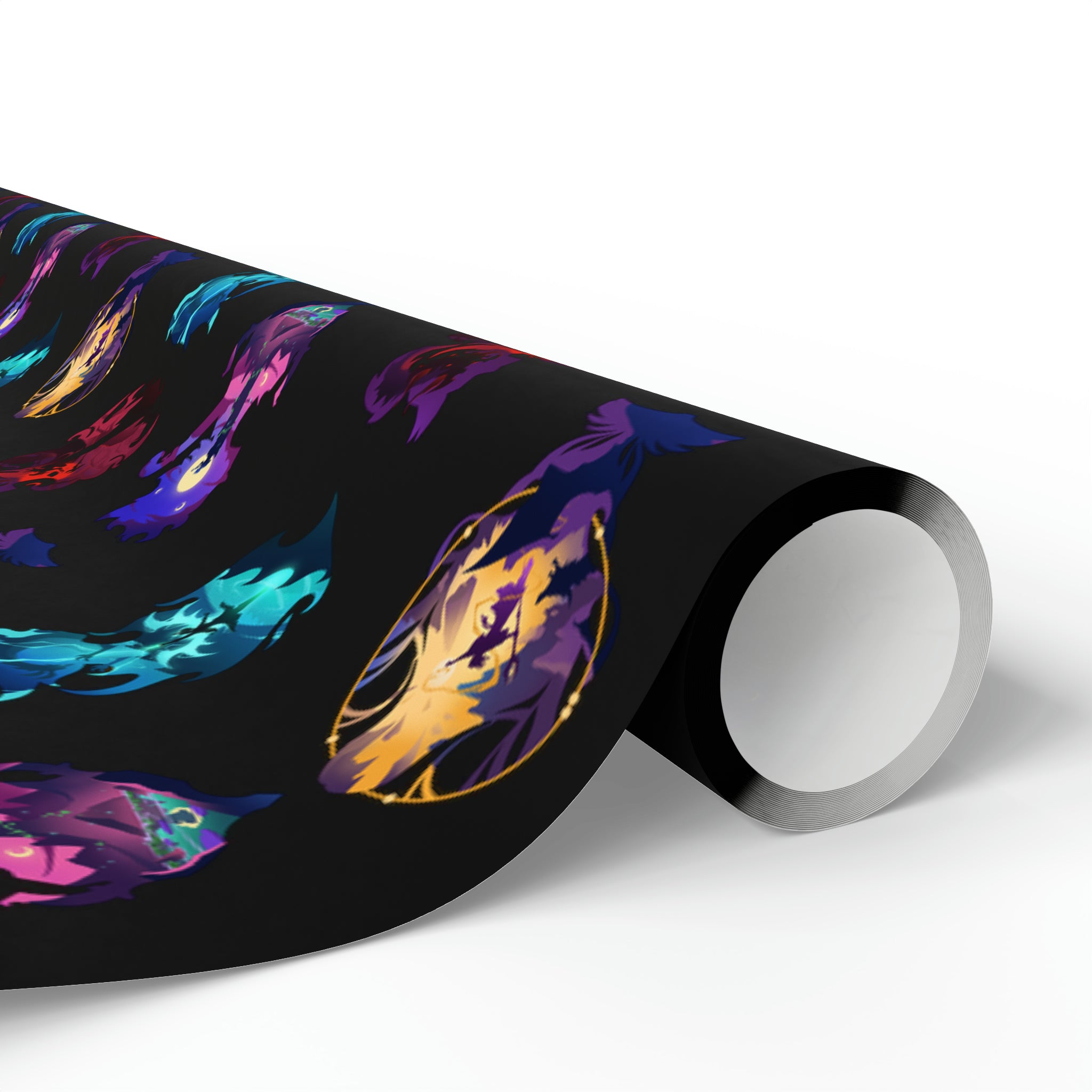 SPELLCASTER CLASS SILHOUETTE WRAPPING PAPER