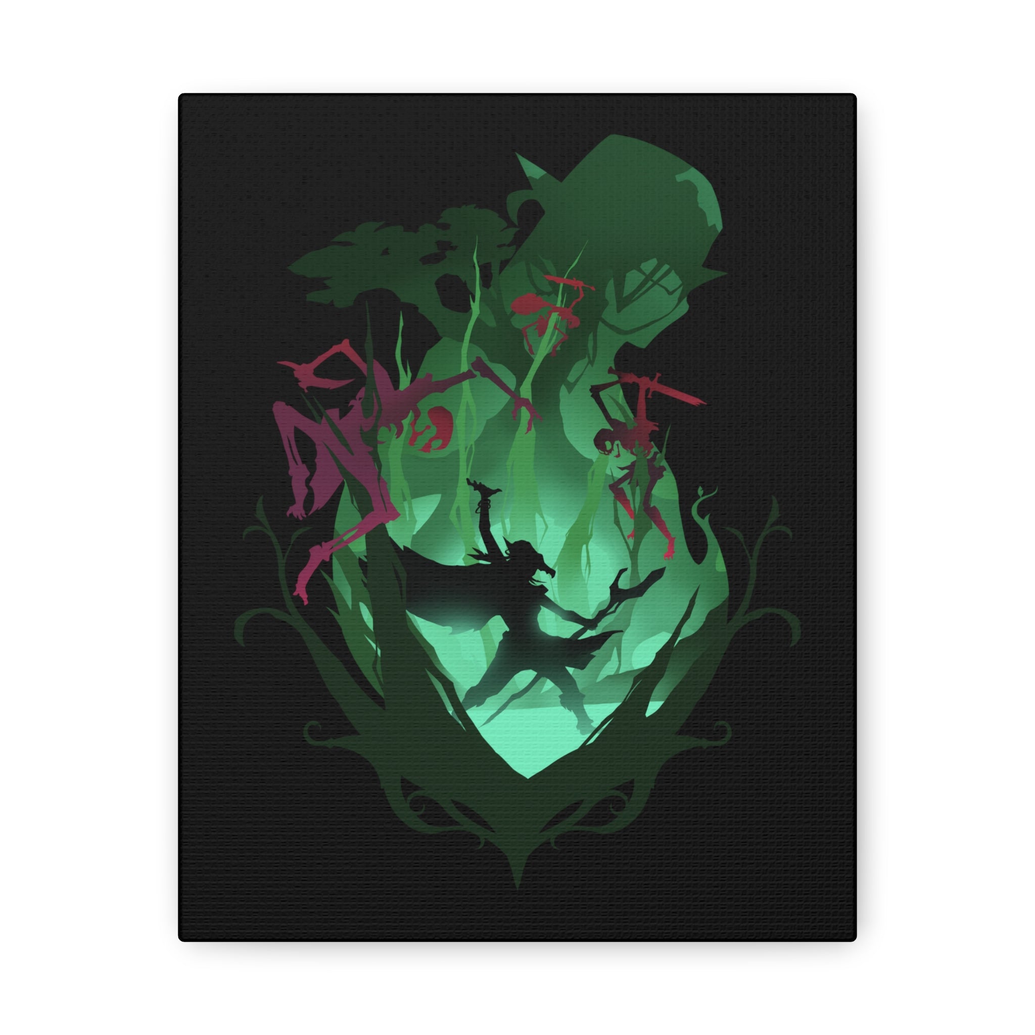 DRUID CLASS SILHOUETTE CANVAS GALLERY WRAPS