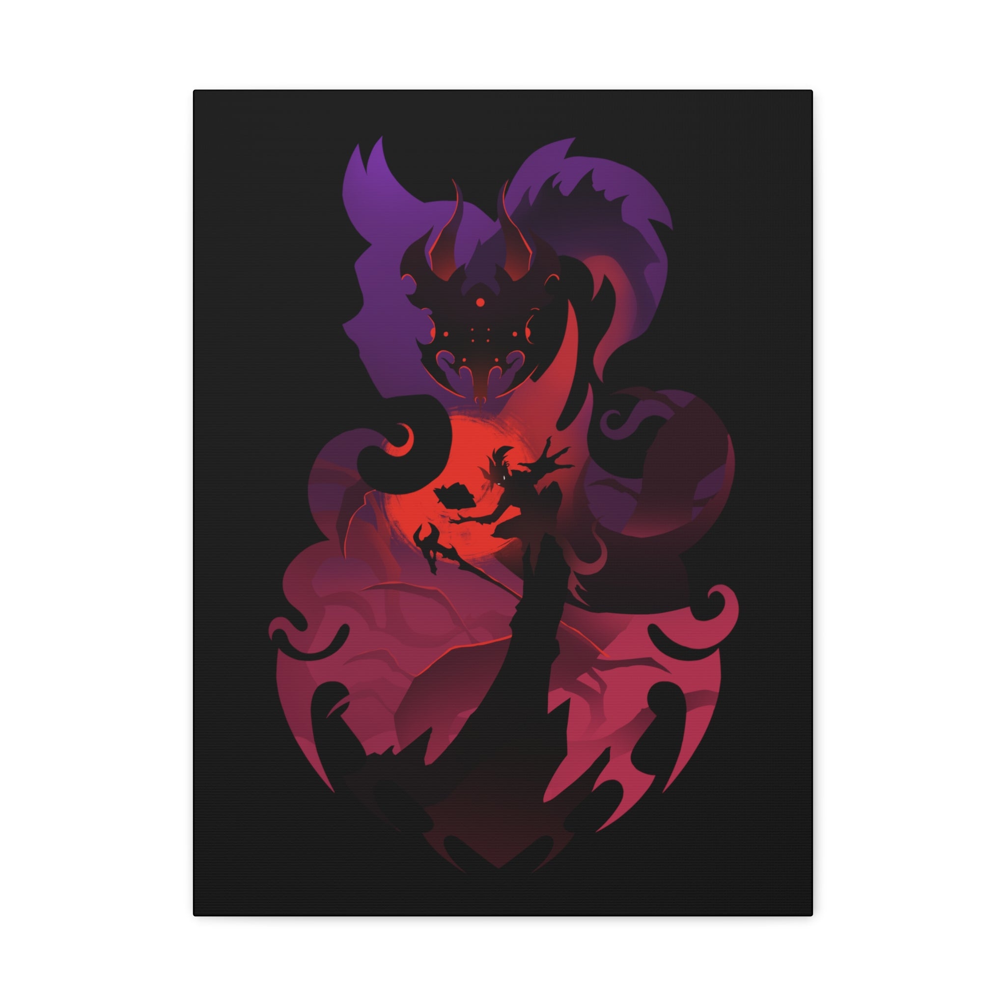 WARLOCK CLASS SILHOUETTE CANVAS GALLERY WRAPS