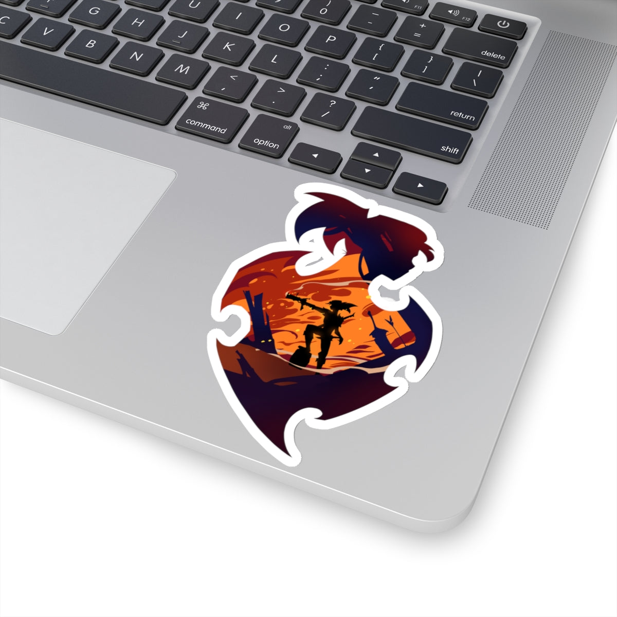 FIGHTER CLASS SILHOUETTE KISS-CUT STICKER
