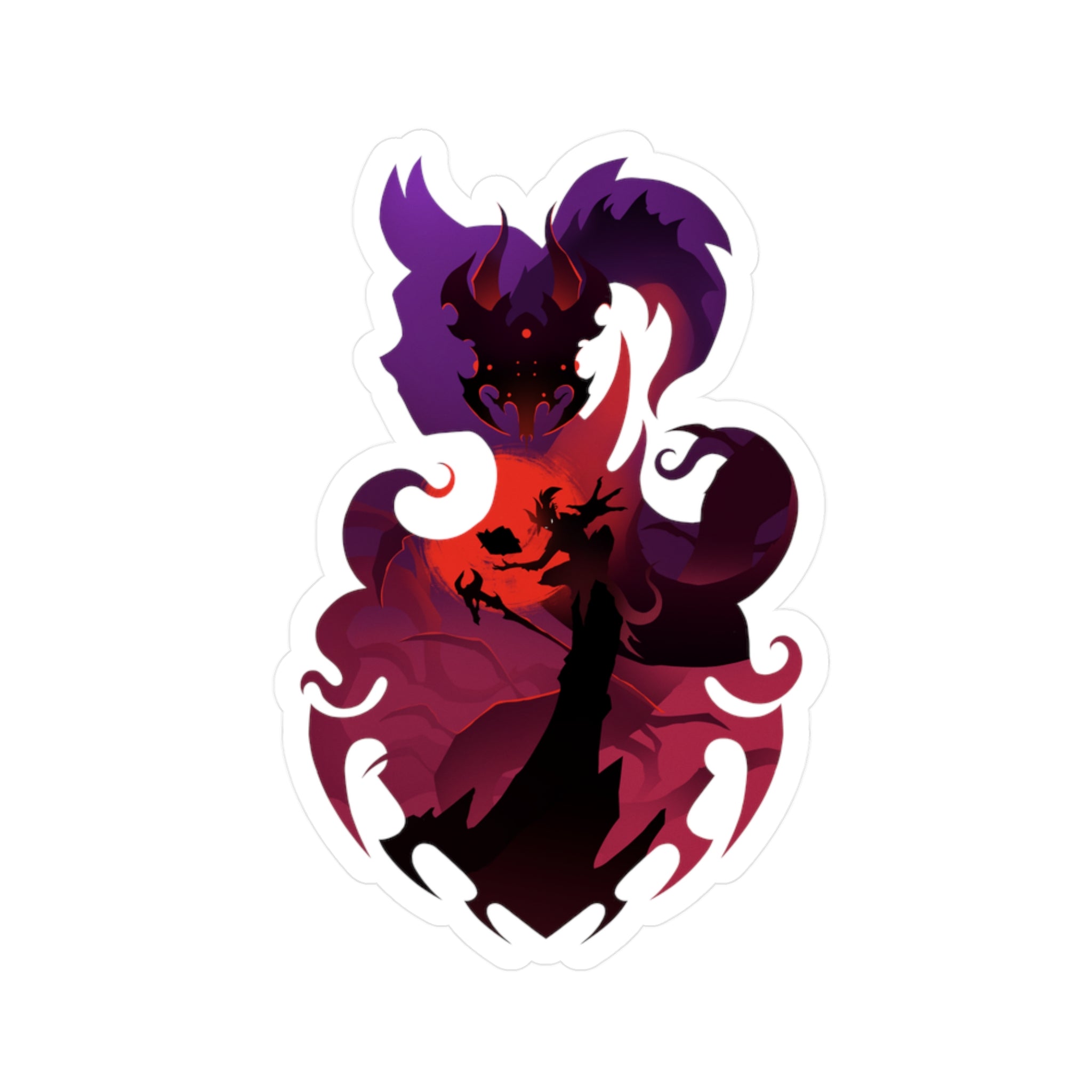 WARLOCK CLASS SILHOUETTE KISS-CUT VINYL DECAL