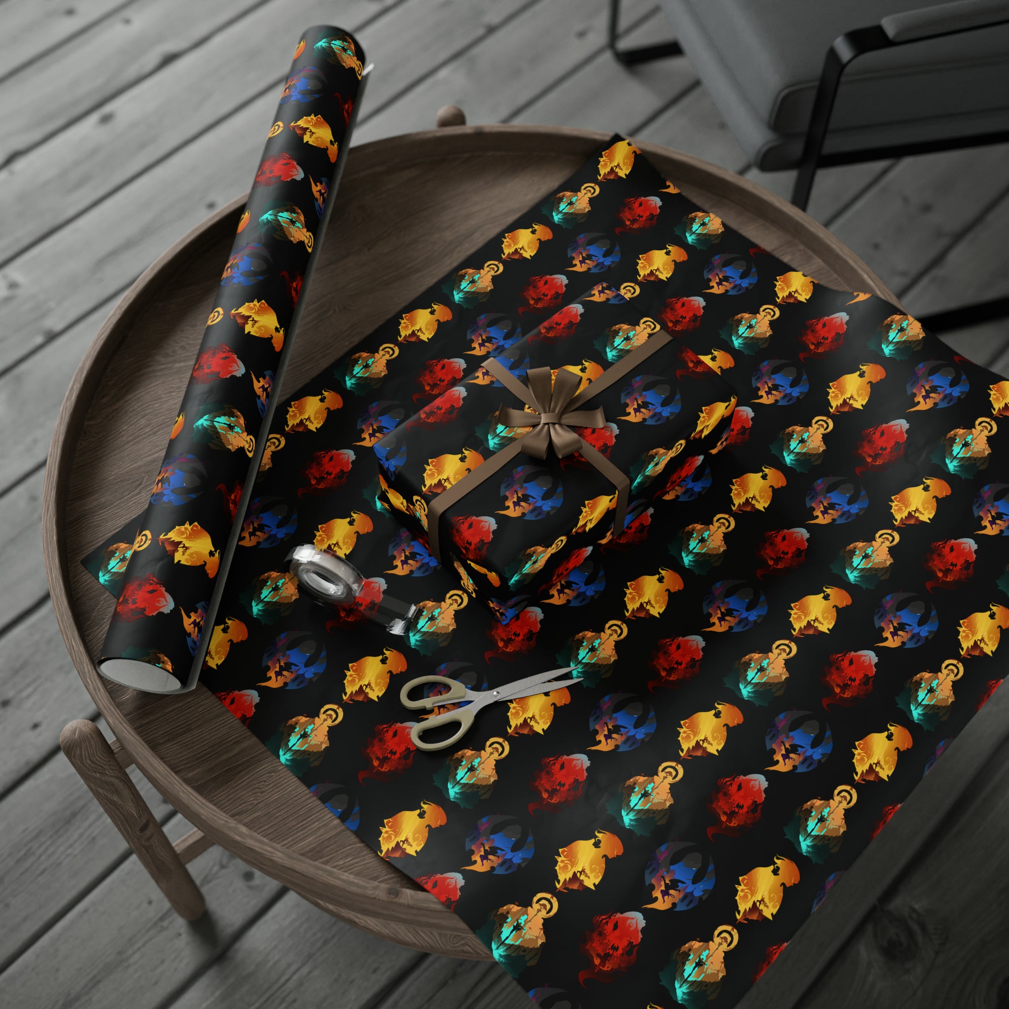 MELEE CLASS SILHOUETTE WRAPPING PAPER