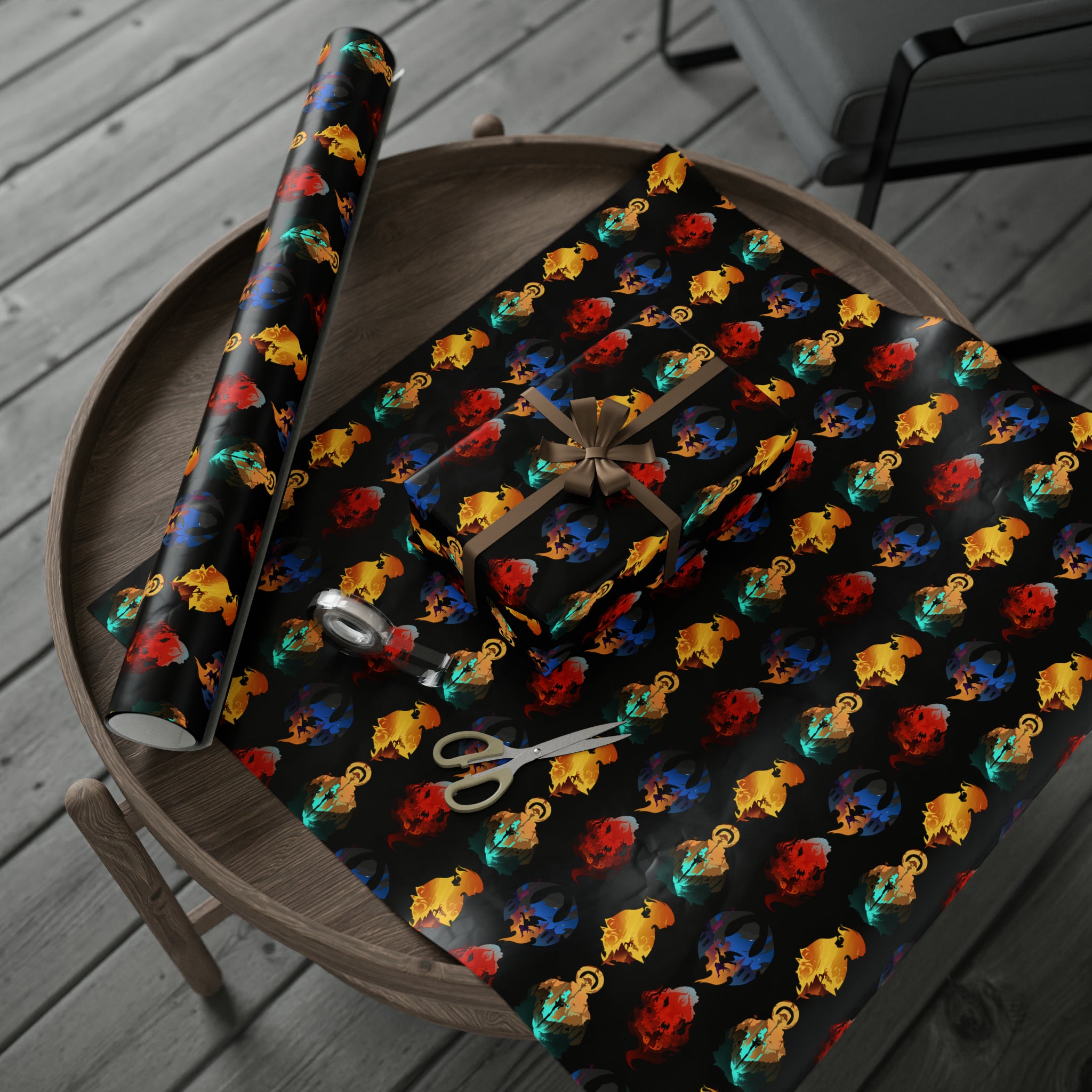 MELEE CLASS SILHOUETTE WRAPPING PAPER