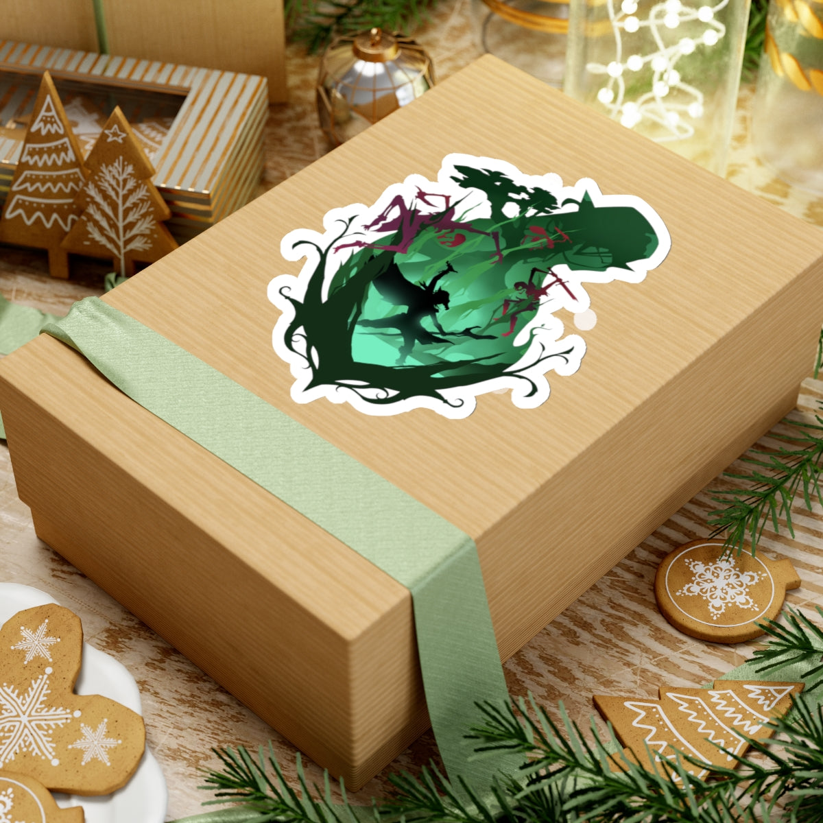 DRUID CLASS SILHOUETTE KISS-CUT STICKER