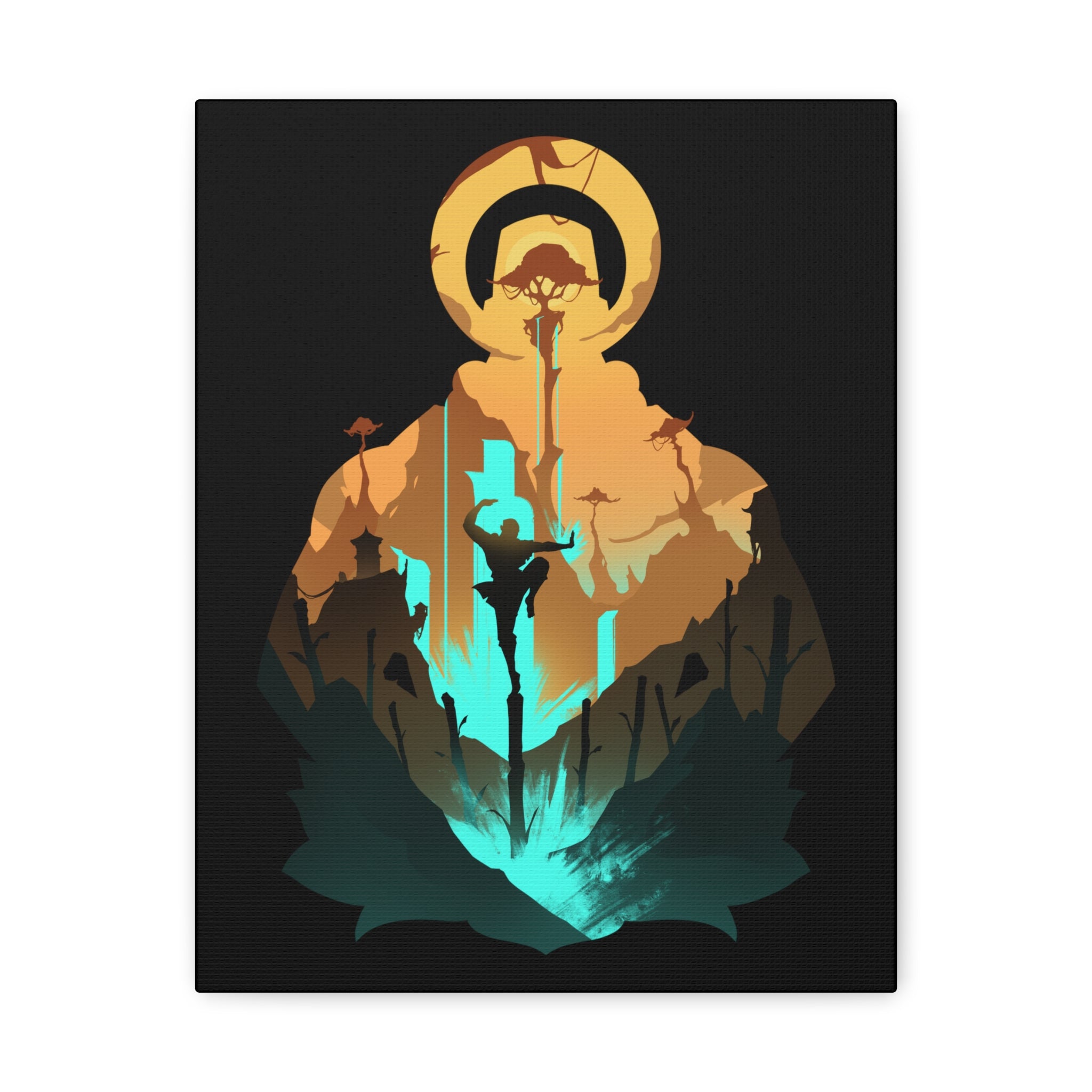 MONK CLASS SILHOUETTE CANVAS GALLERY WRAPS