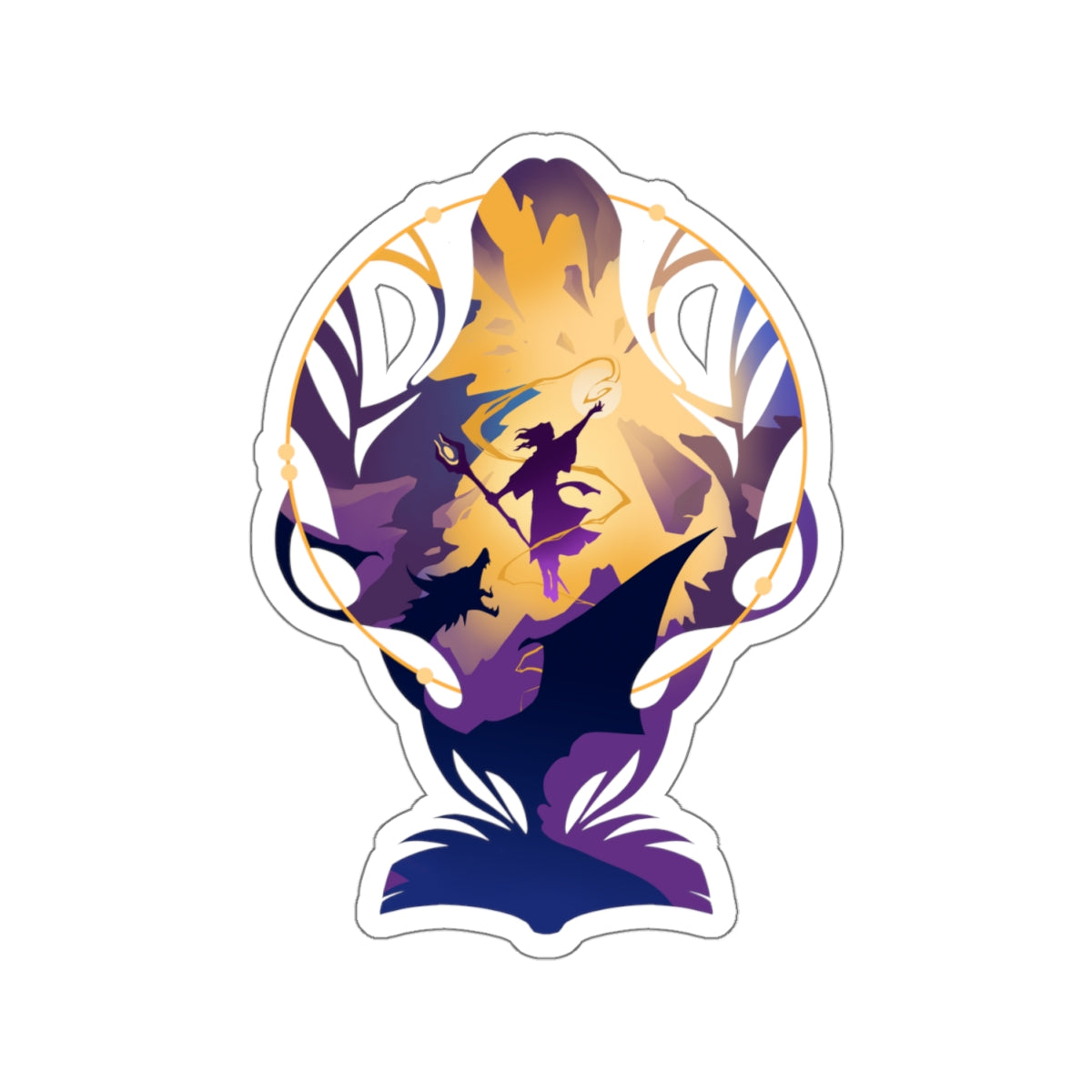 WIZARD CLASS SILHOUETTE KISS-CUT STICKER