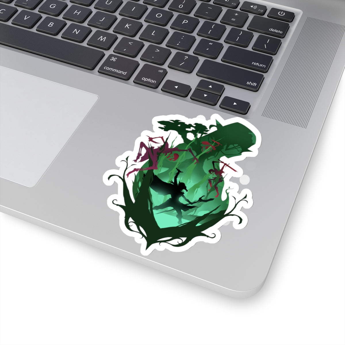 DRUID CLASS SILHOUETTE KISS-CUT STICKER