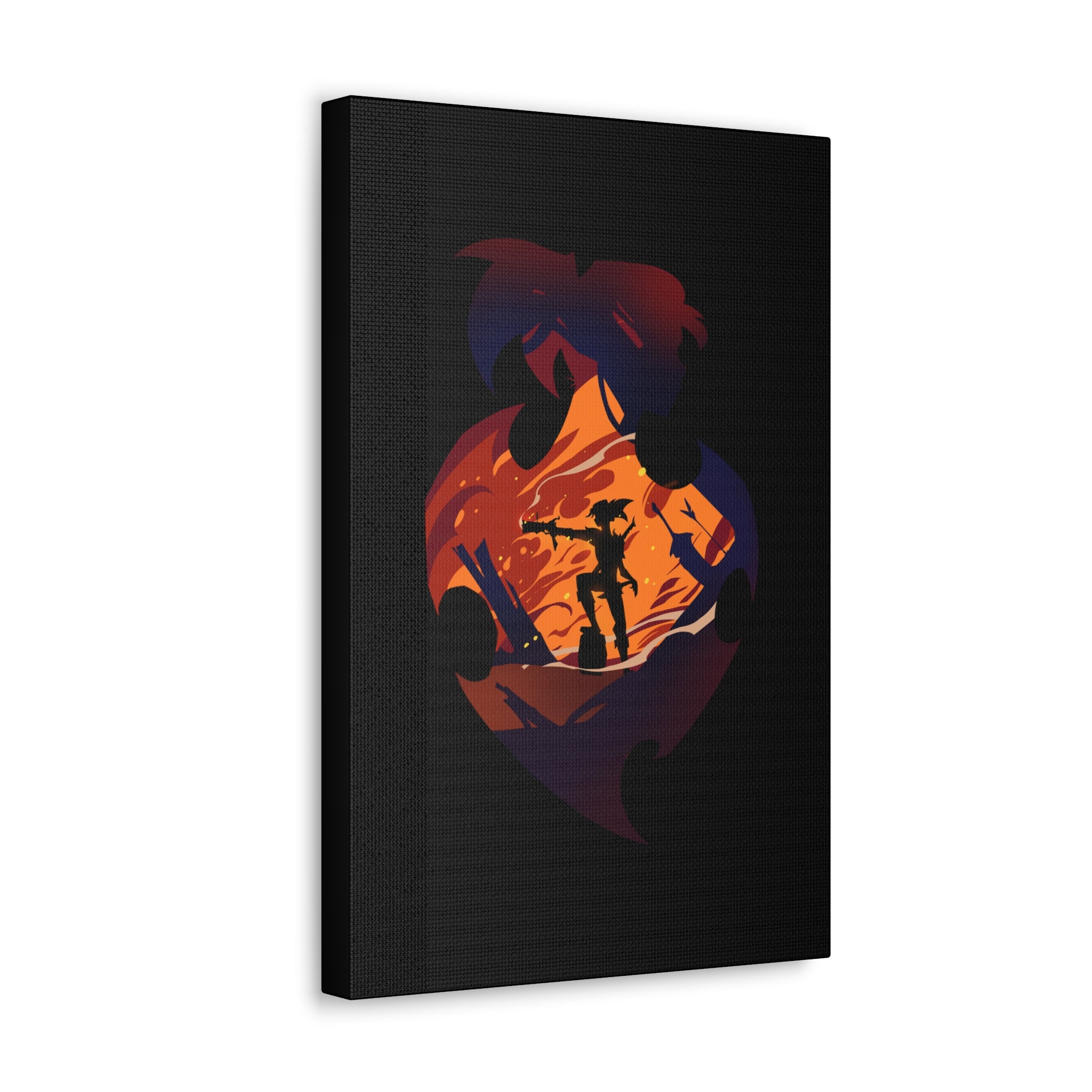 FIGHTER CLASS SILHOUETTE CANVAS GALLERY WRAPS