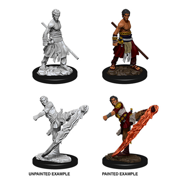 D&D Nolzur's Marvelous Miniatures: Unpainted Minis- Wave 10- Male Half-Elf Monk
