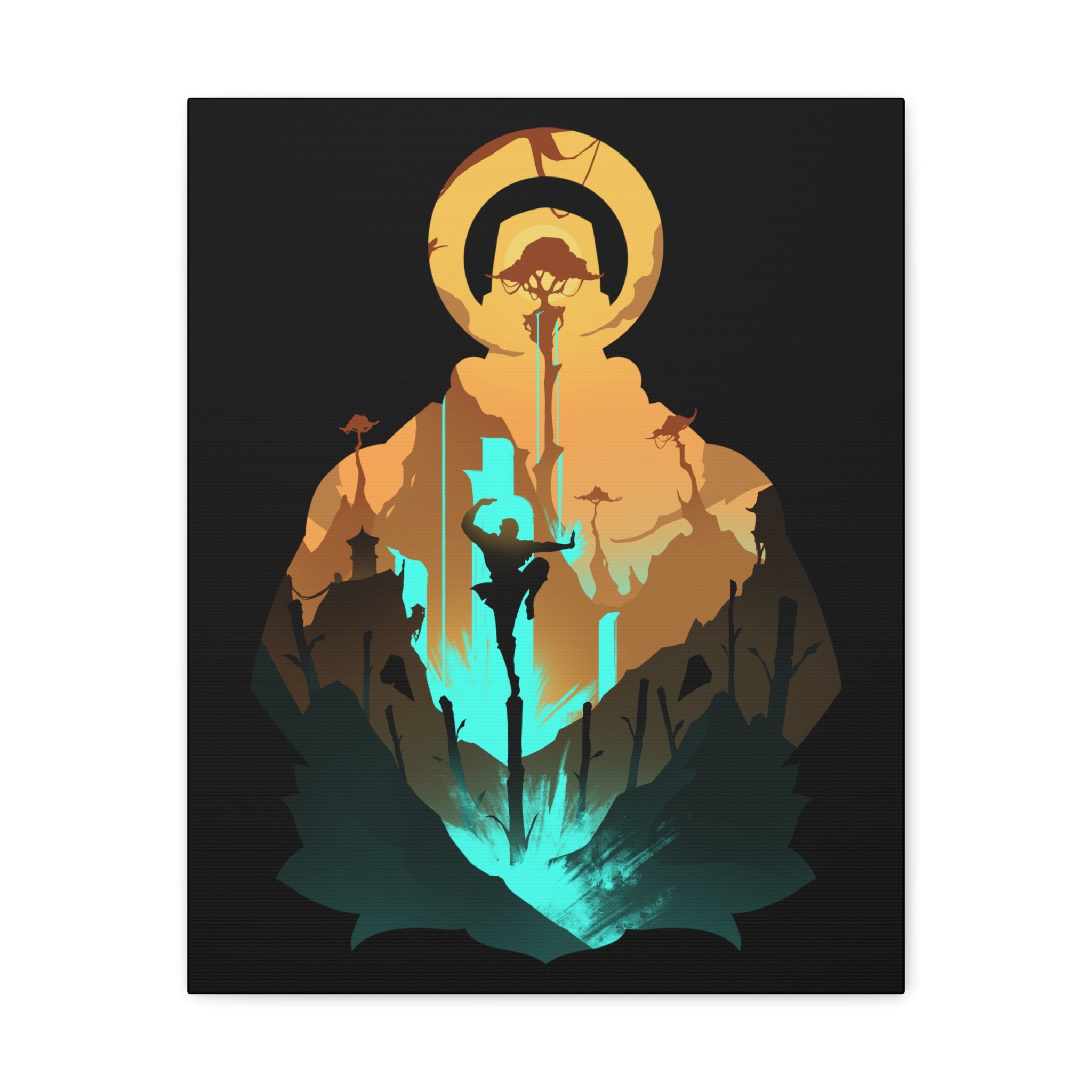 MONK CLASS SILHOUETTE CANVAS GALLERY WRAPS