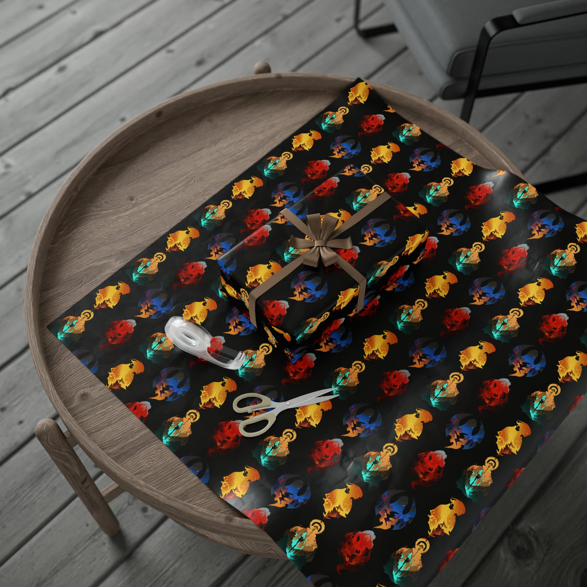 MELEE CLASS SILHOUETTE WRAPPING PAPER