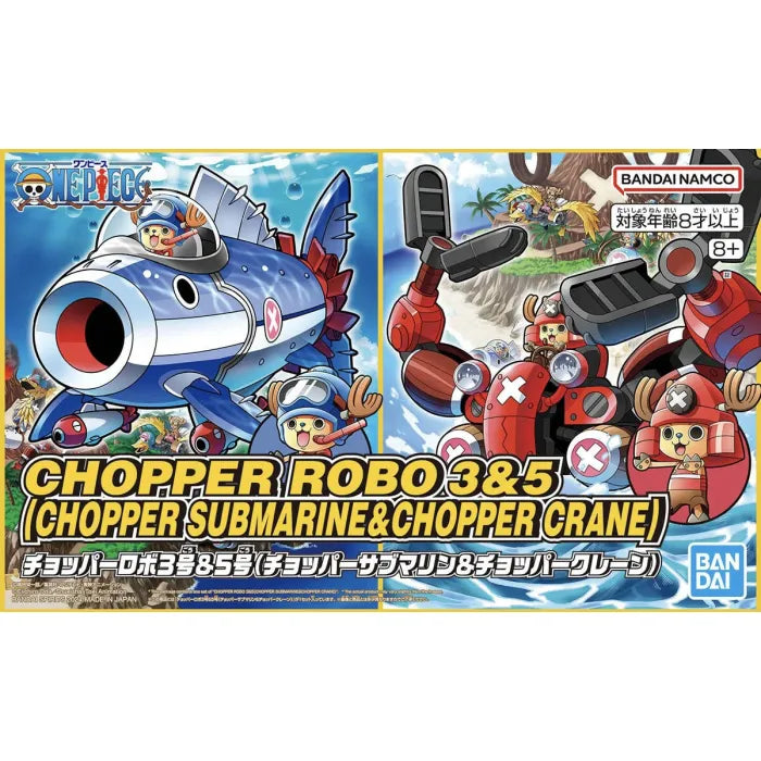 One Piece Model Kit: Mecha Collection - Chopper Robo 3 & 5 | Chopper Submarine & Crane