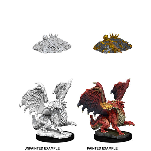 D&D Nolzur's Marvelous Miniatures: Unpainted Minis- Wave 10- Red Dragon Wyrmling