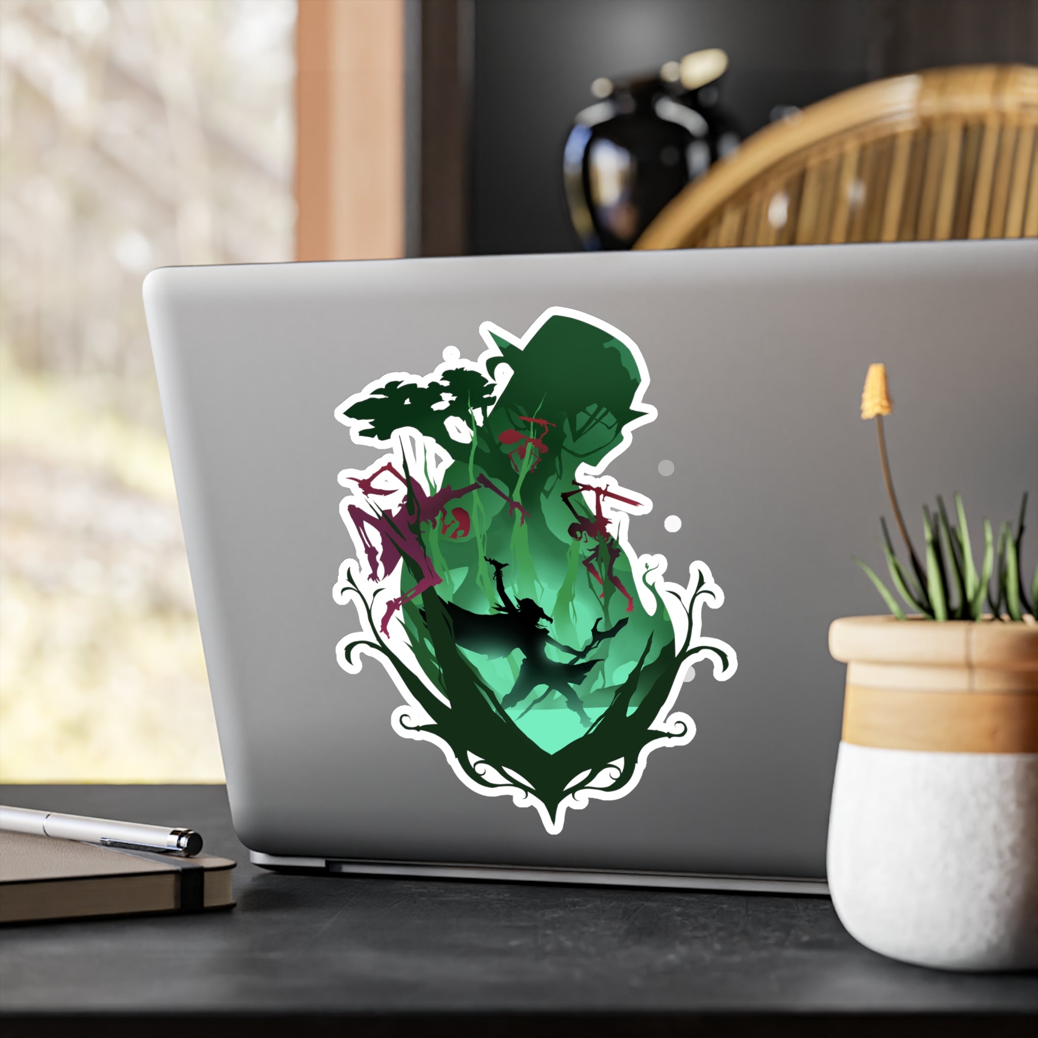 DRUID CLASS SILHOUETTE KISS-CUT VINYL DECAL