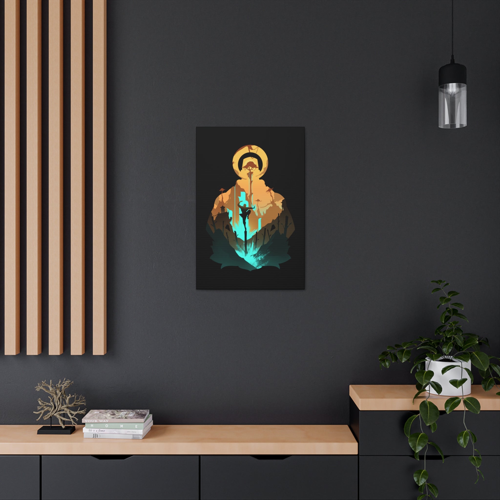 MONK CLASS SILHOUETTE CANVAS GALLERY WRAPS