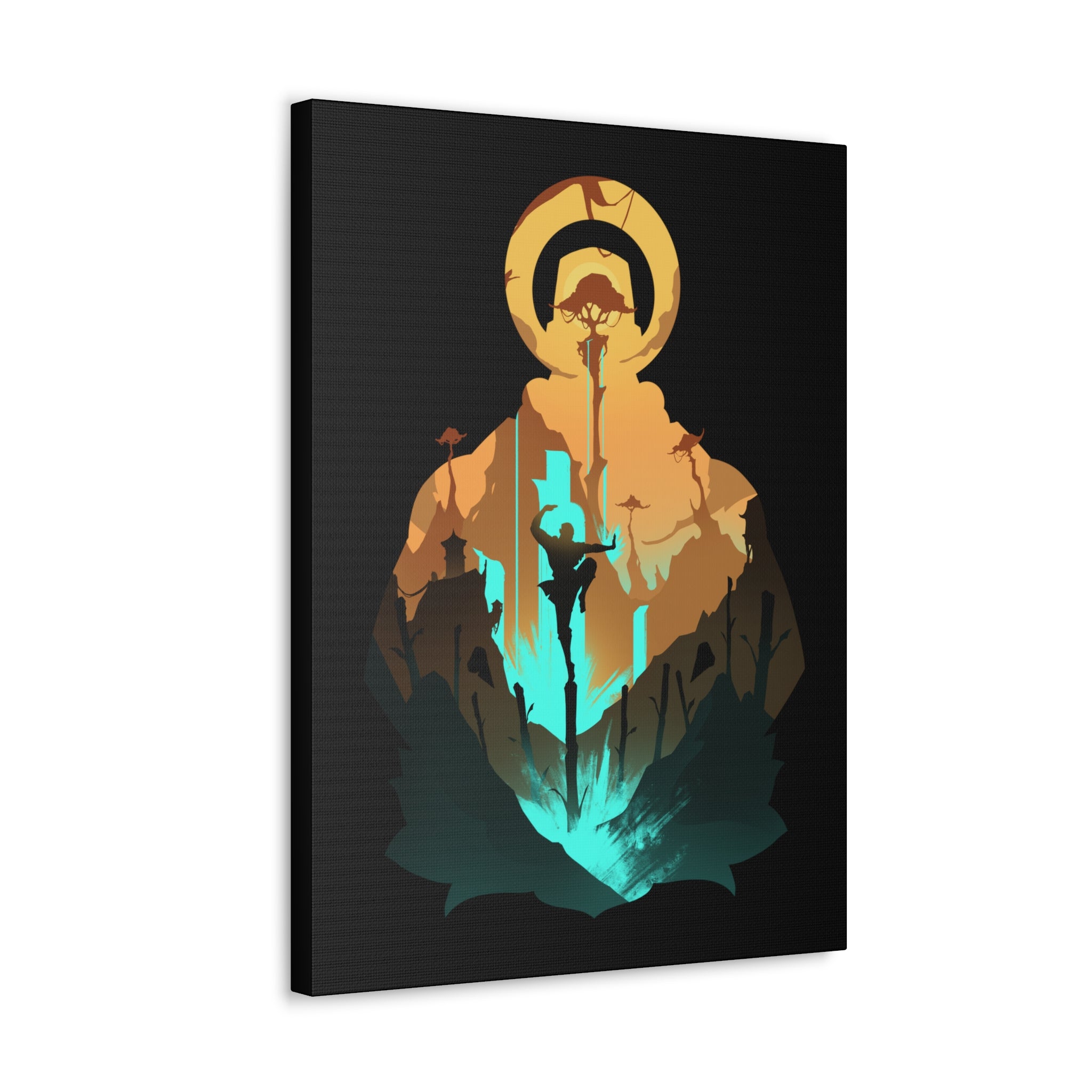 MONK CLASS SILHOUETTE CANVAS GALLERY WRAPS