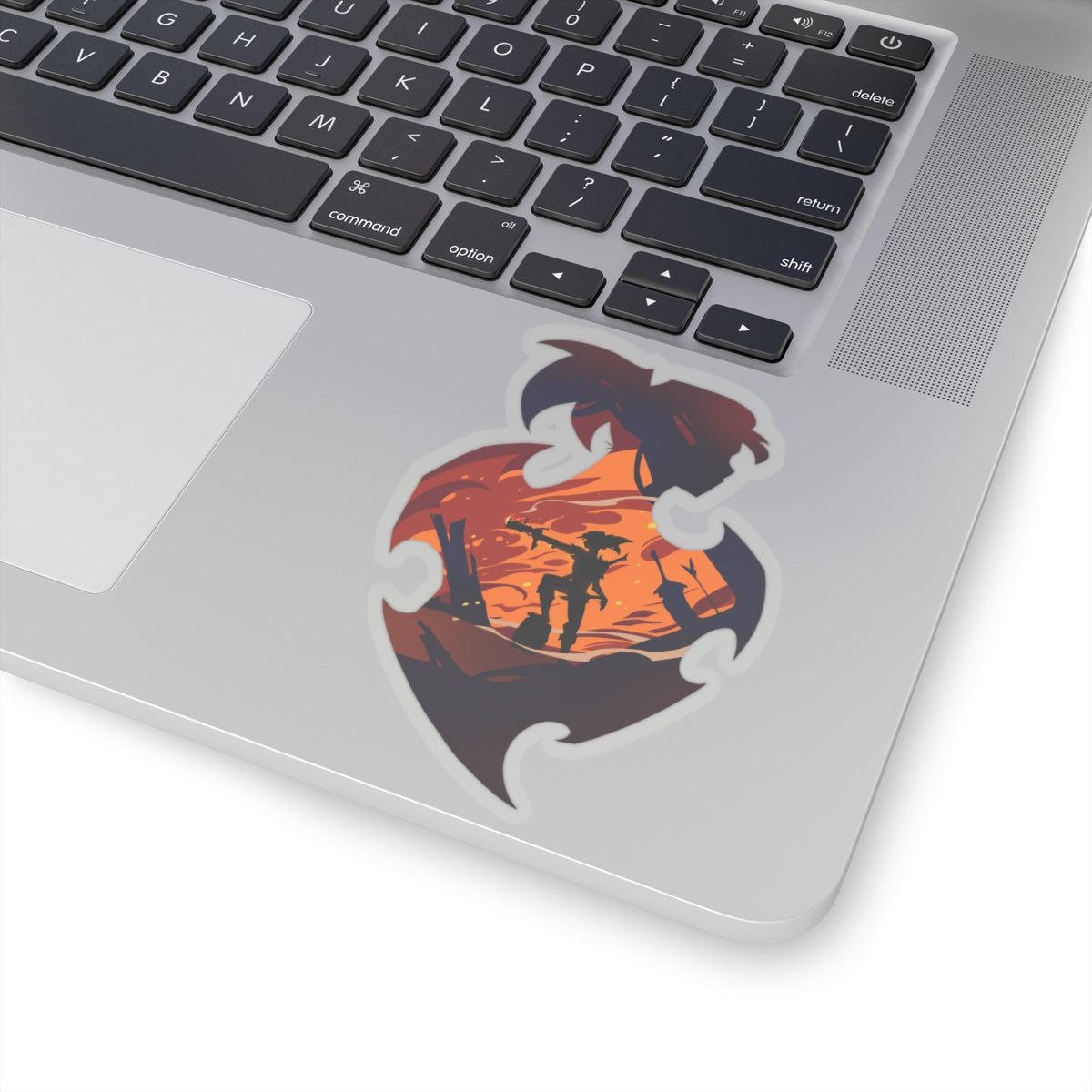 FIGHTER CLASS SILHOUETTE KISS-CUT STICKER