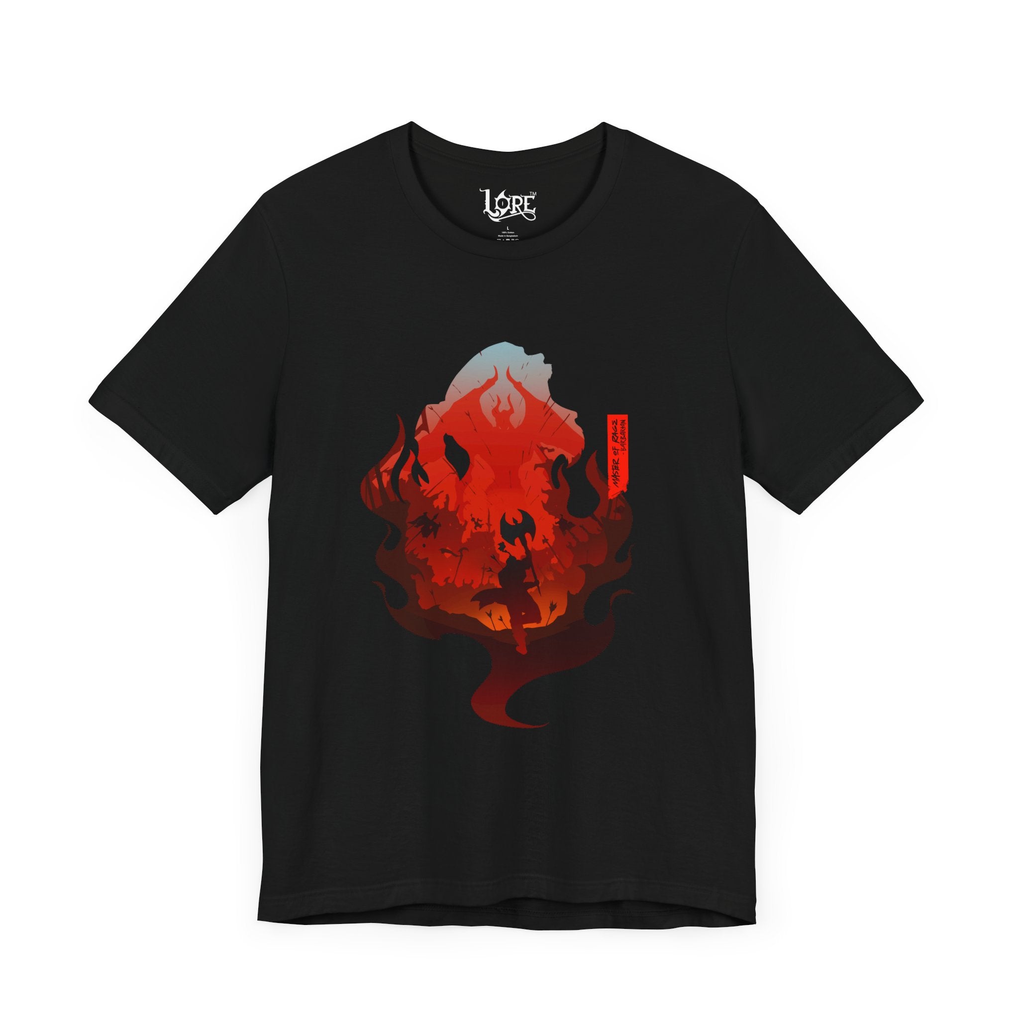 BARBARIAN CLASS SILHOUETTE T-SHIRT - RED BANNER EDITION