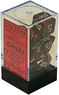 7-Die Set Speckled: Silver Volcano