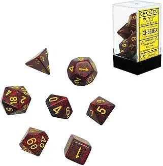 7-Die Set Speckled: Mercury