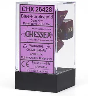 7-Die Set Gemini: Blue-Purple/Gold