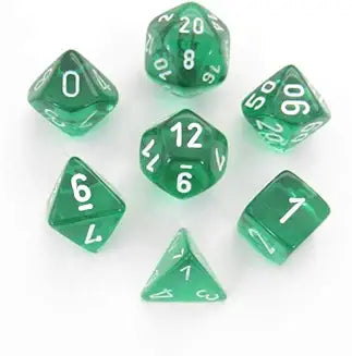 7-Die Set Translucent: Green/White