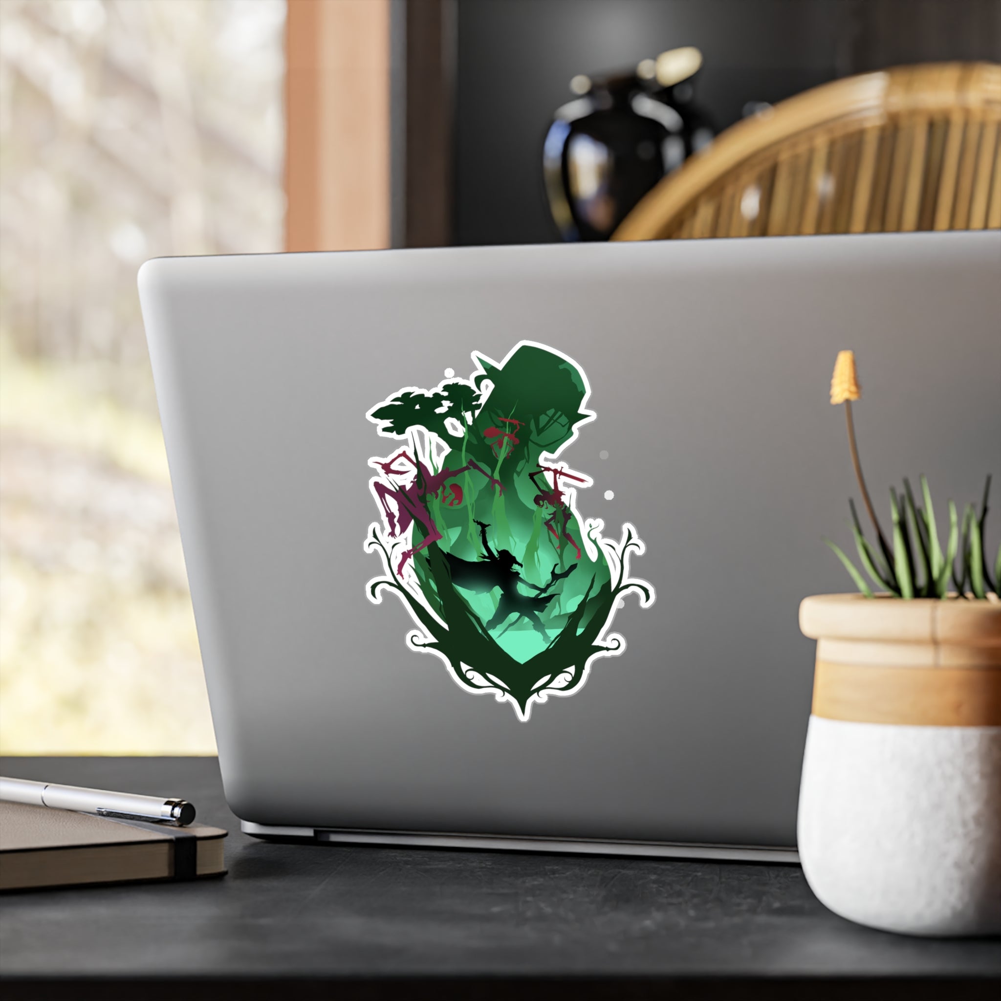 DRUID CLASS SILHOUETTE KISS-CUT VINYL DECAL
