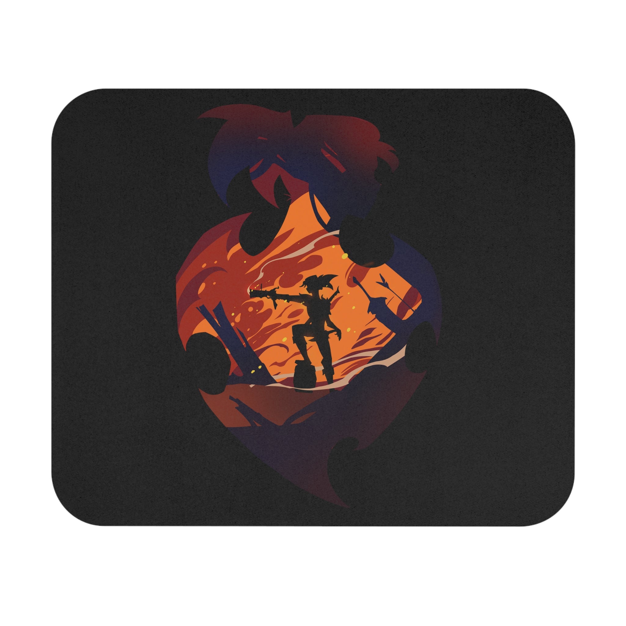 FIGHTER CLASS SILHOUETTE RECTANGLER MOUSE PAD