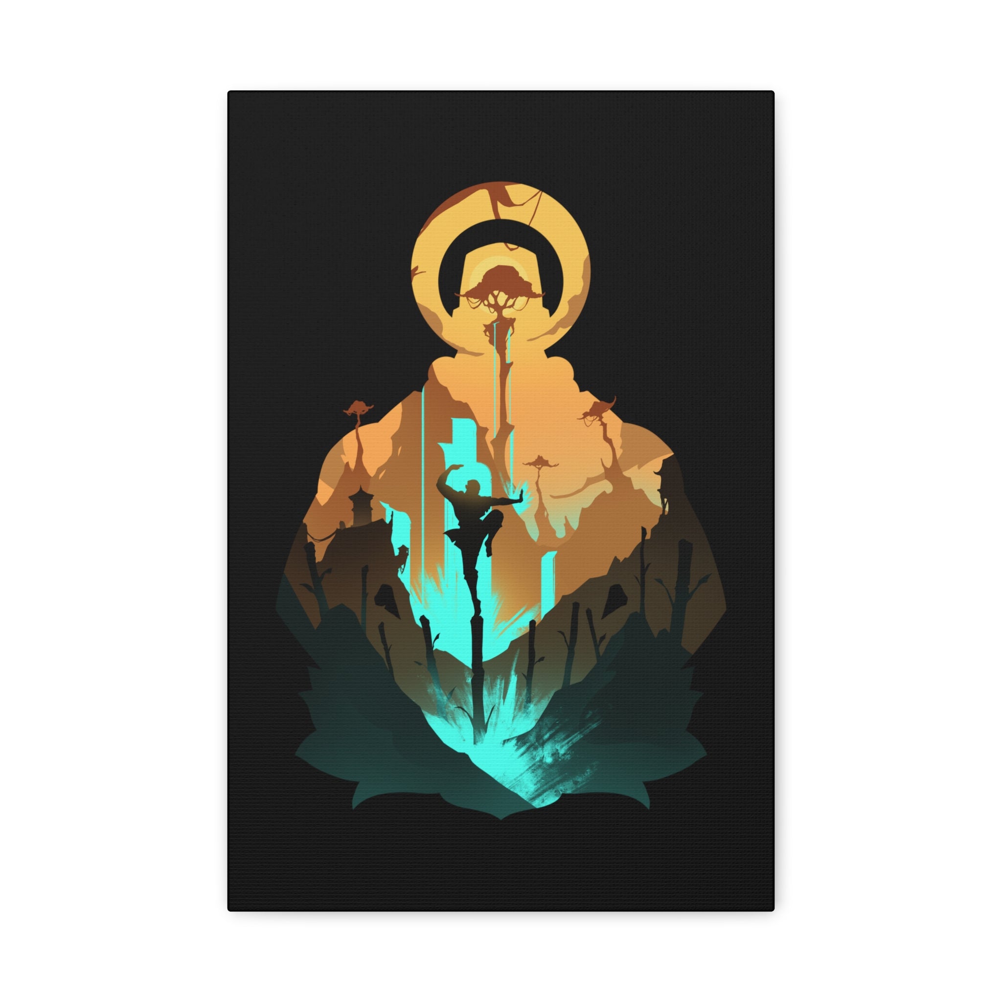 MONK CLASS SILHOUETTE CANVAS GALLERY WRAPS