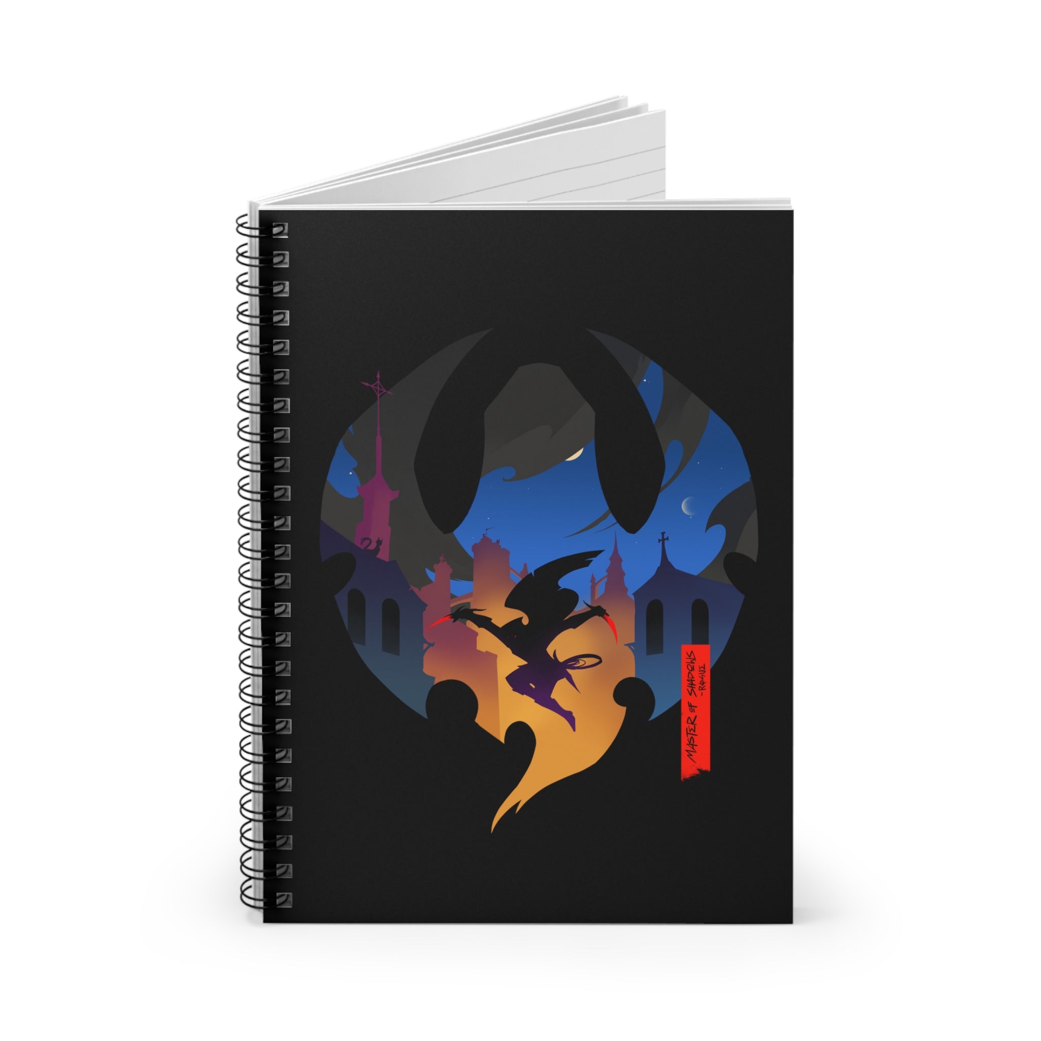 ROGUE CLASS SILHOUETTE CAMPAIGN JOURNAL SPIRAL NOTEBOOK