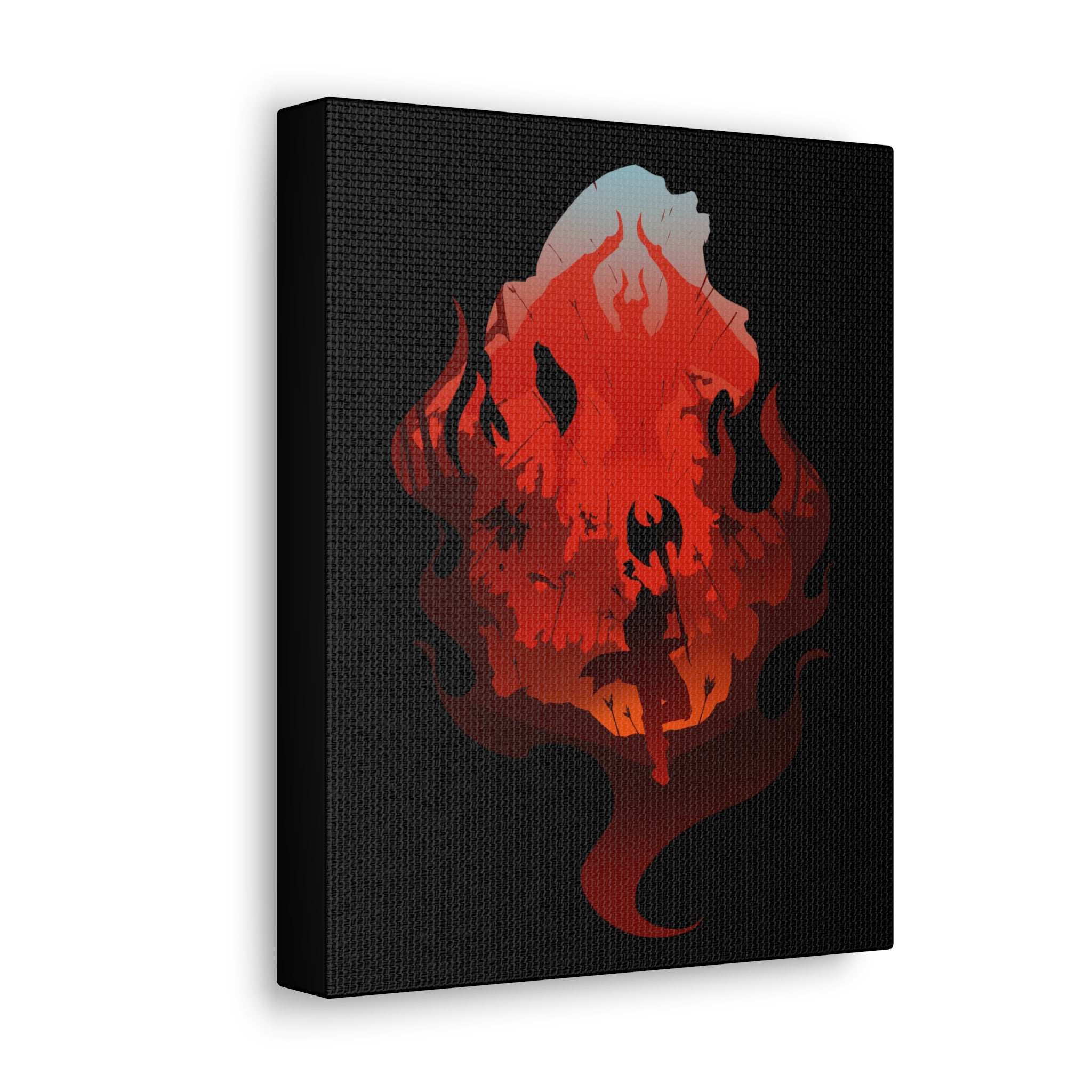 BARBARIAN CLASS SILHOUETTE CANVAS GALLERY WRAPS