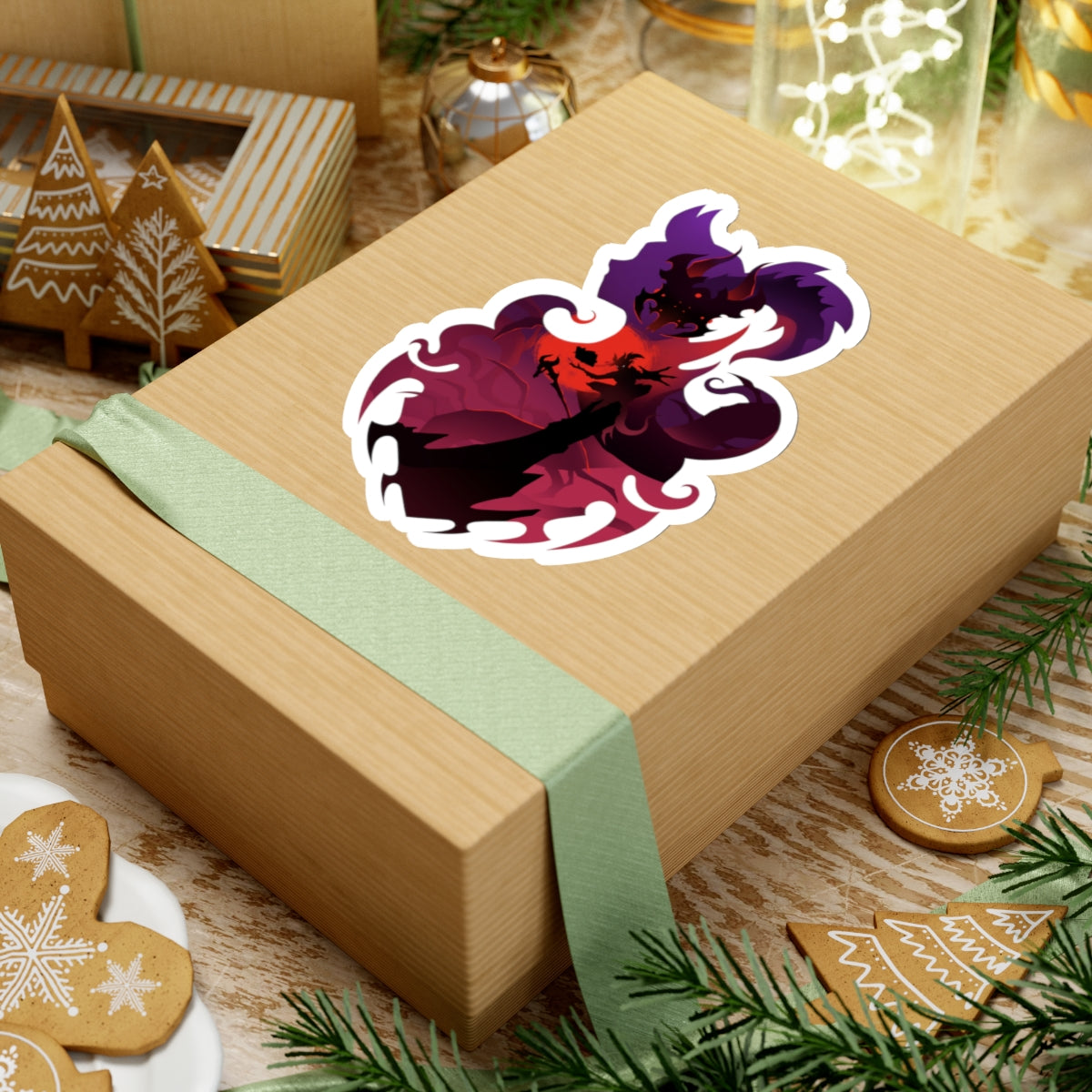 WARLOCK CLASS SILHOUETTE KISS-CUT STICKER