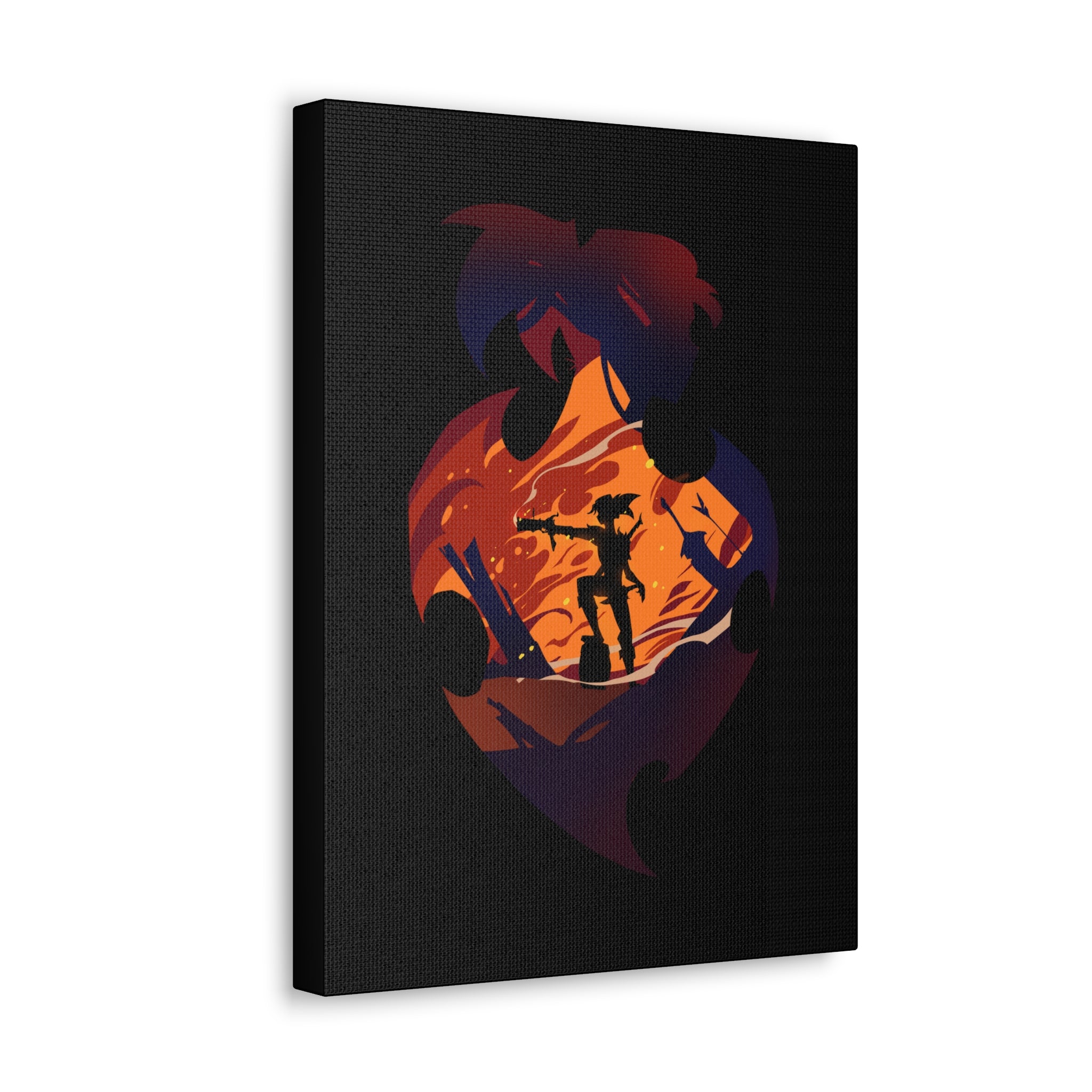 FIGHTER CLASS SILHOUETTE CANVAS GALLERY WRAPS