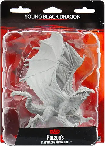 D&D Nolzur's Marvelous Miniatures: Unpainted Minis- Wave 8- Young Black Dragon