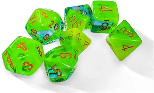 7-Die Set Gemini Luminary: Plasma Green-Teal/Orange