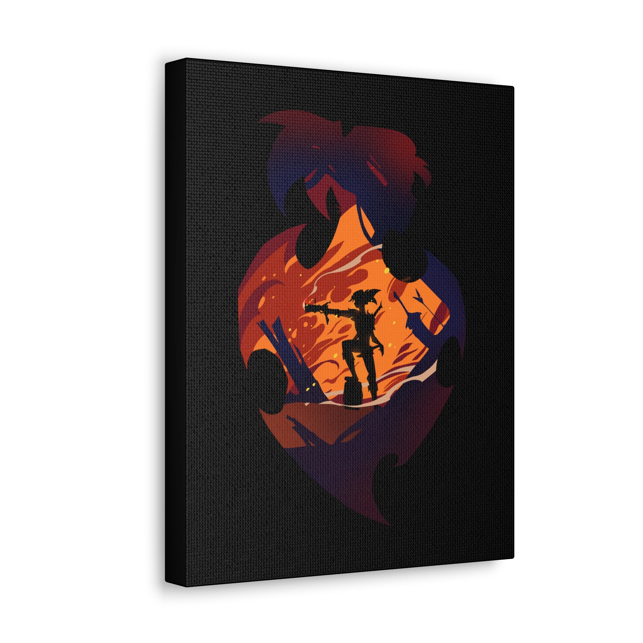 FIGHTER CLASS SILHOUETTE CANVAS GALLERY WRAPS