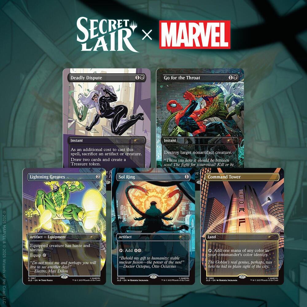 Magic the Gathering: Secret Lair Drop Series x Marvel's Spider-Man | Villainous Plots | Non Foil Edition