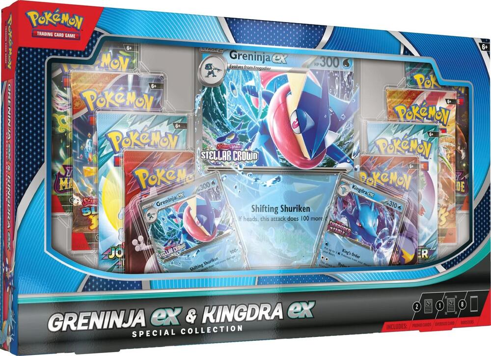 Pokemon: Greninja ex & Kingdra ex Special Collection Box