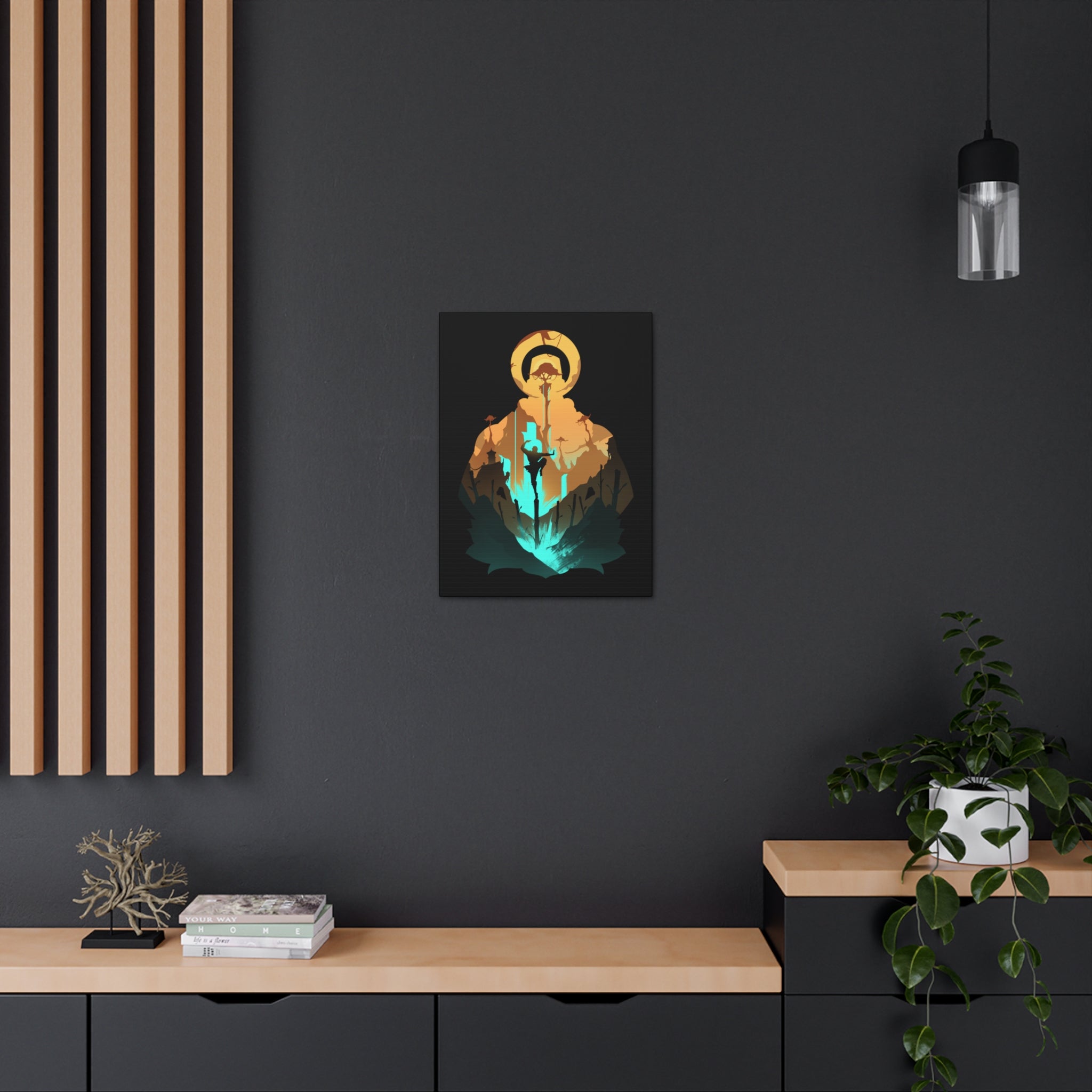 MONK CLASS SILHOUETTE CANVAS GALLERY WRAPS