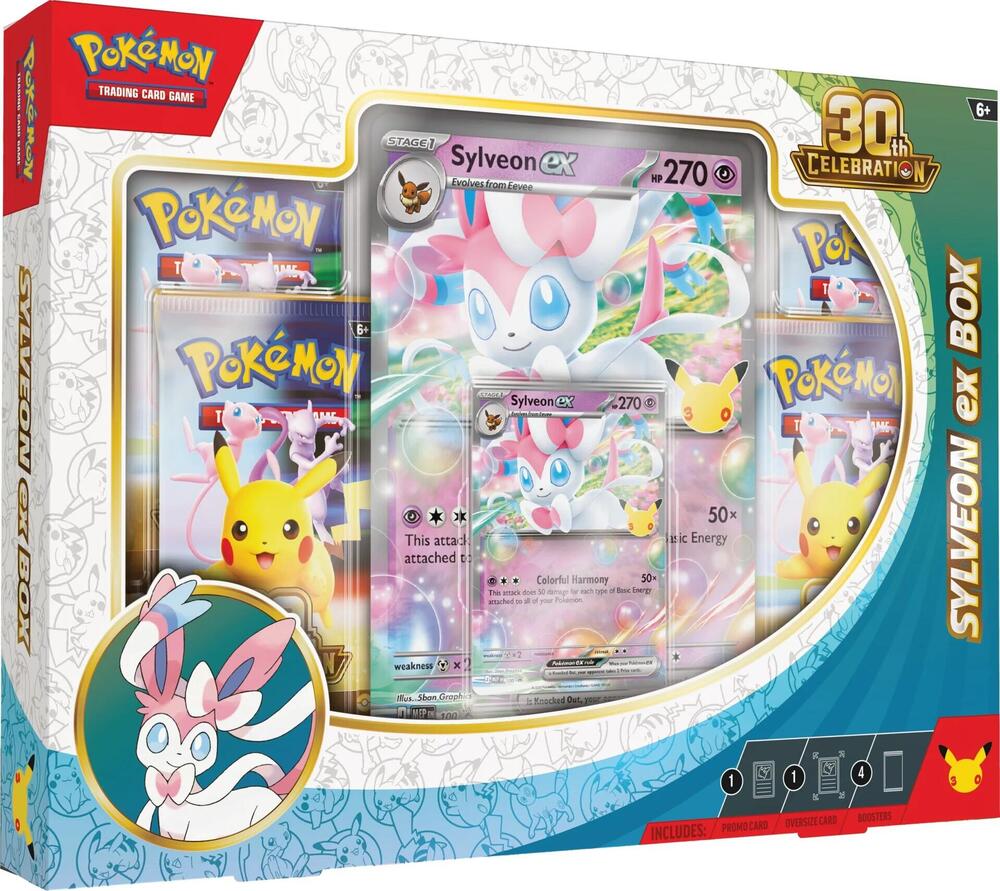 Pokemon: 30th Celebration - Sylveon ex Box